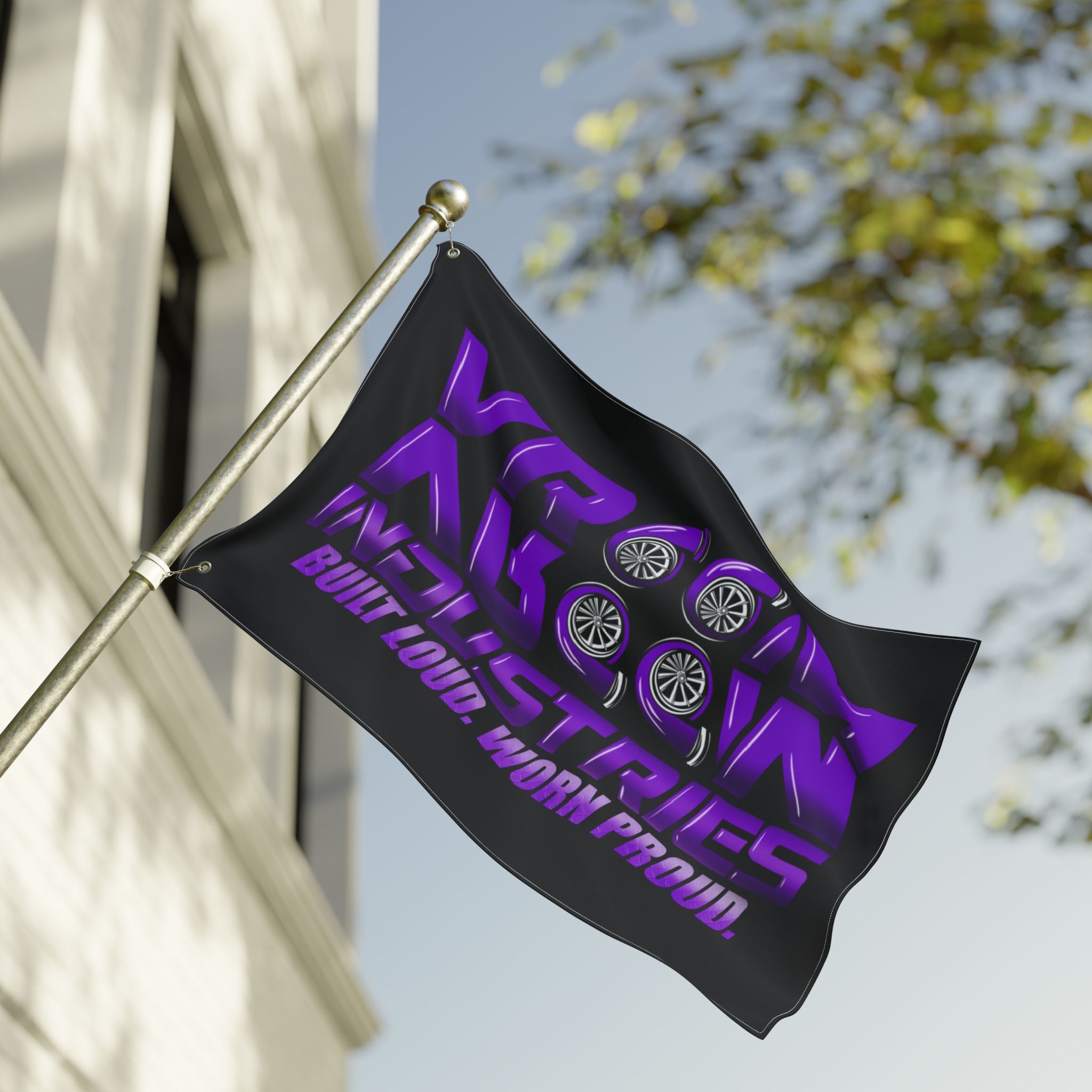 VroomVroom BLWP • Purple + Black (Same) Flag