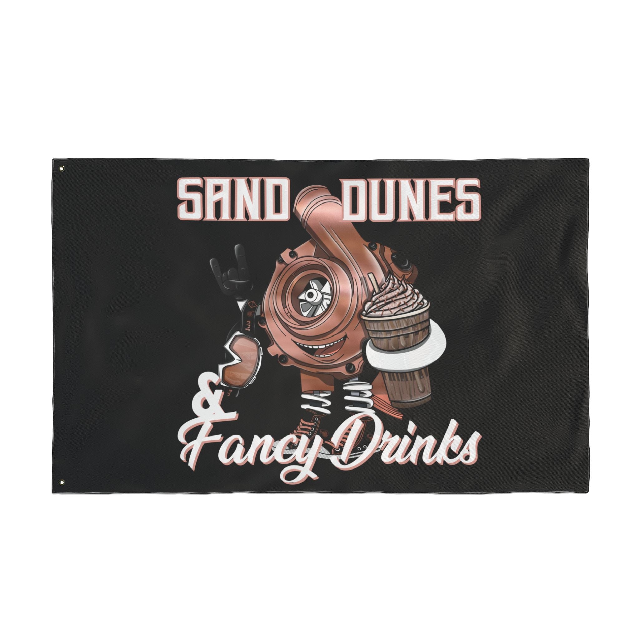 Sand Dunes & Fancy Drinks • Black (Same) Flag