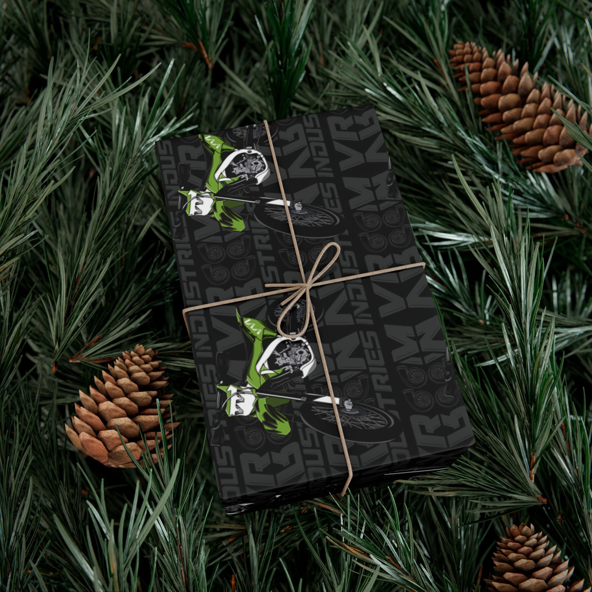 Green Dirtbike • Wrapping Paper