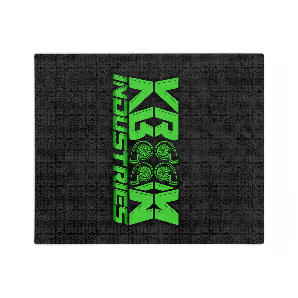VroomVroom • Green + Black • Microfiber Blanket