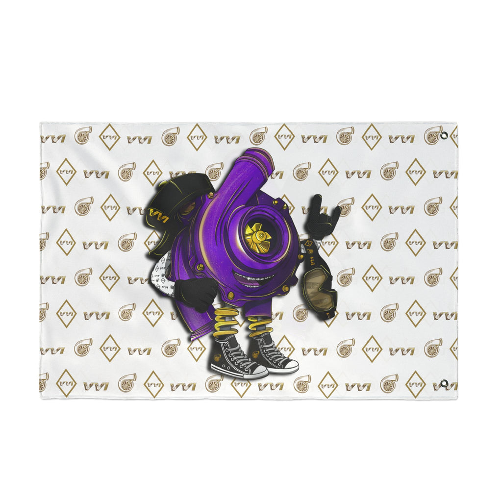 Vroomie Purple • VVI Gold + White (Same) Flag