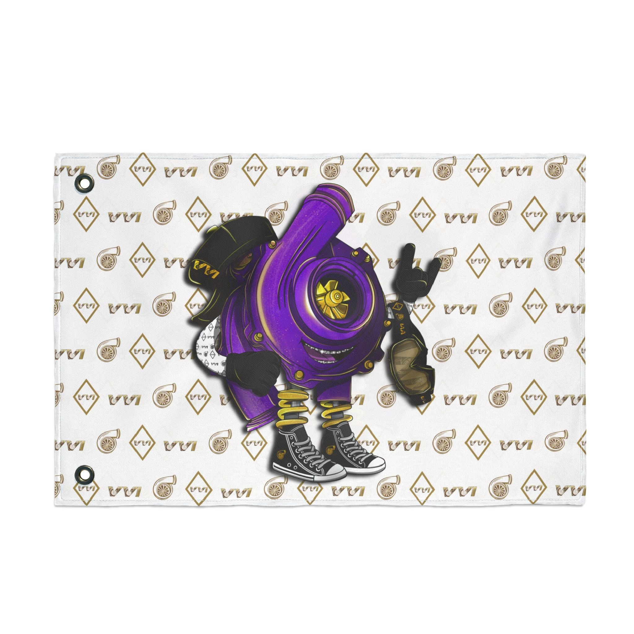 Vroomie Purple • VVI Gold + White (Same) Flag