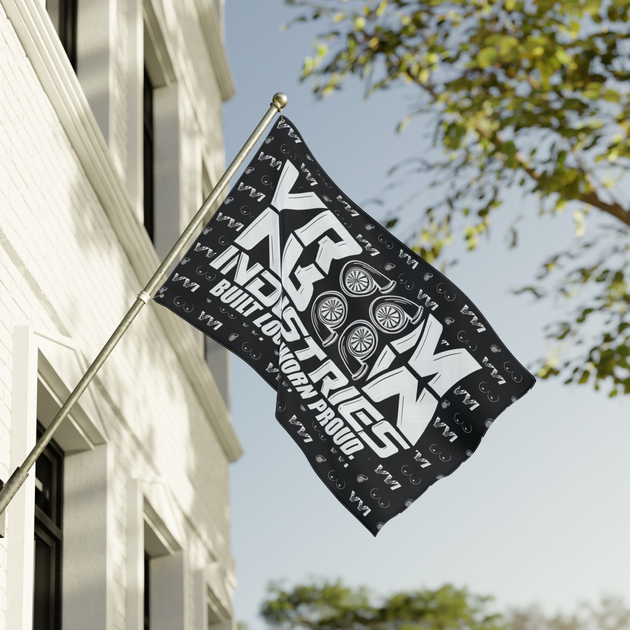 VroomVroom BLWP • Turbos + Boobies Black (Same) Flag