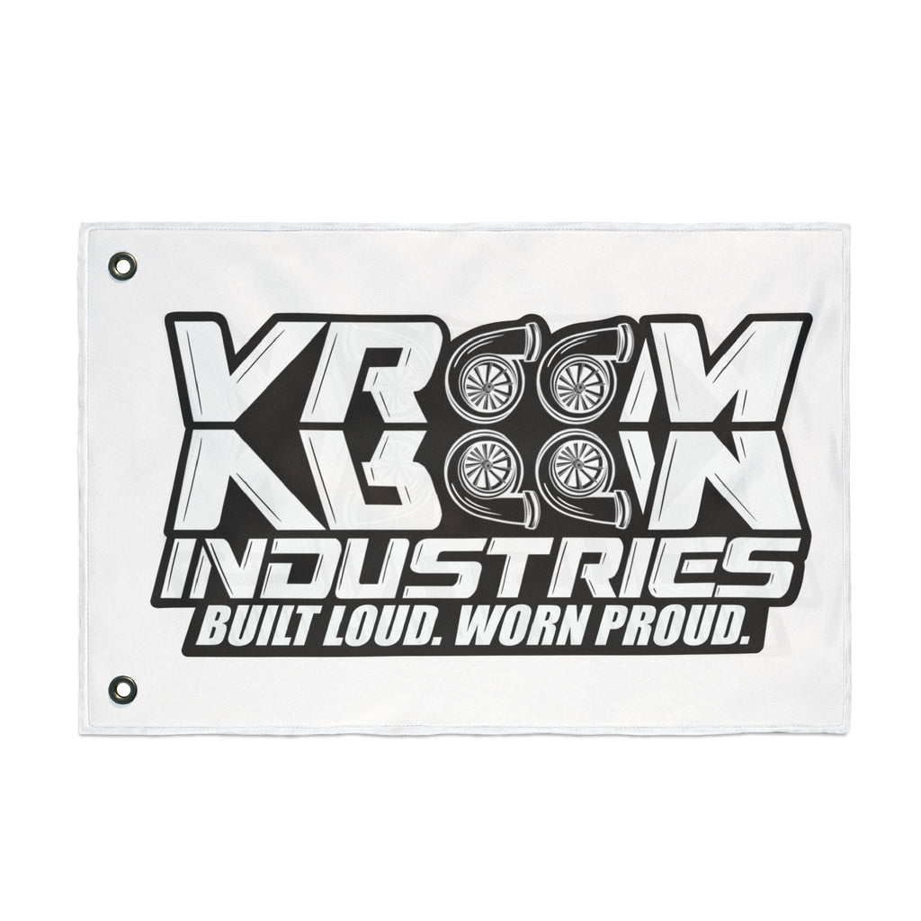 VroomVroom BLWP • Black + White (Same) Flag