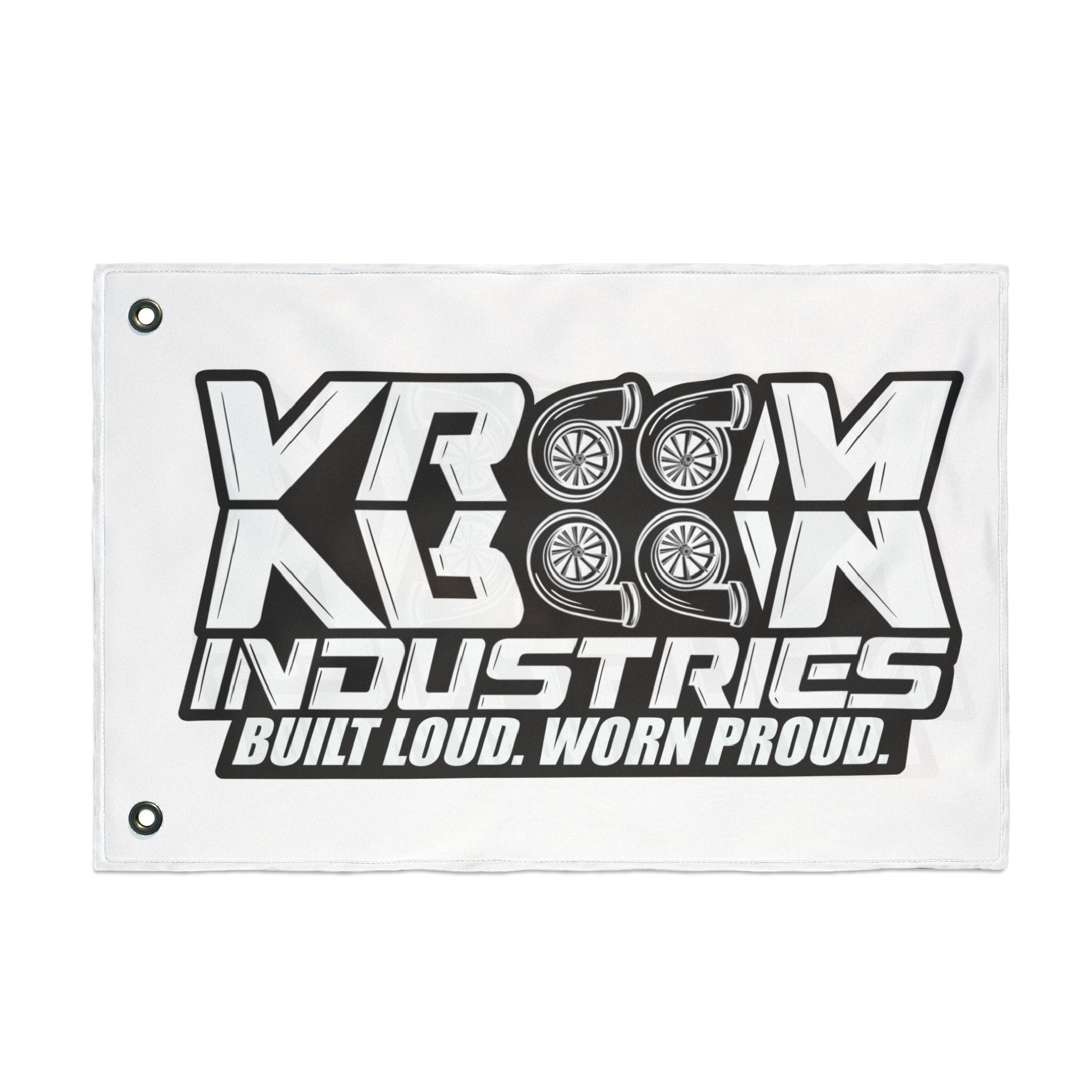 VroomVroom BLWP • Black + White (Same) Flag