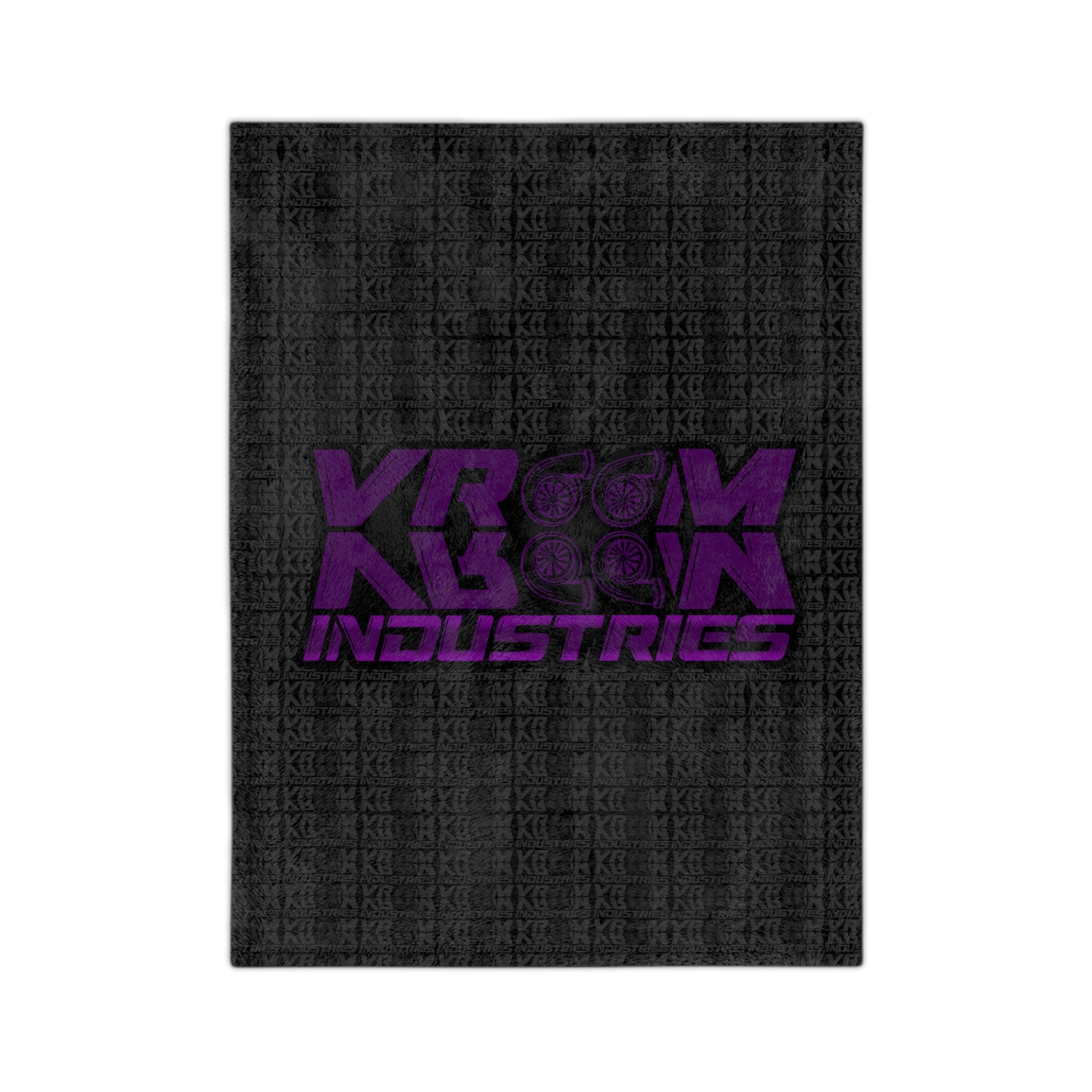 VroomVroom • Purple & Black •. Microfiber Blanket