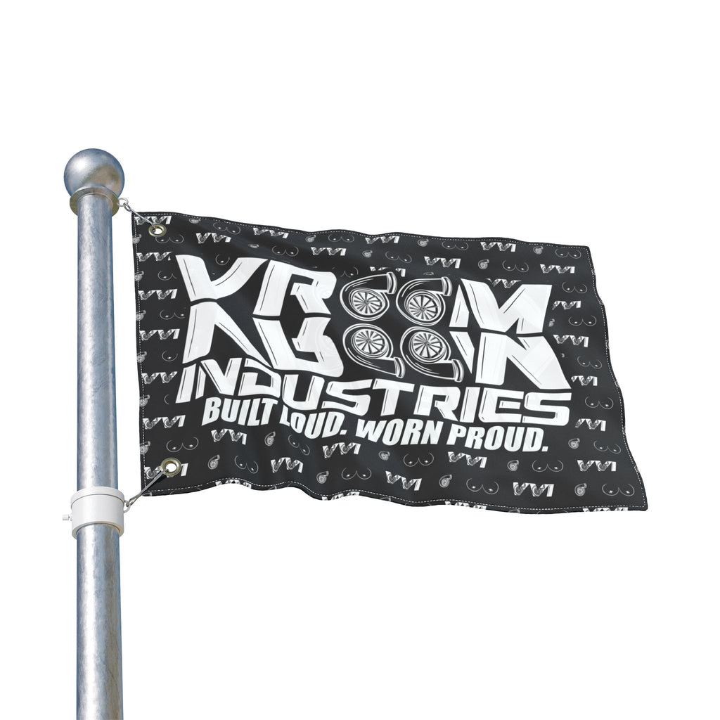 VroomVroom BLWP • Turbos + Boobies Black (Same) Flag