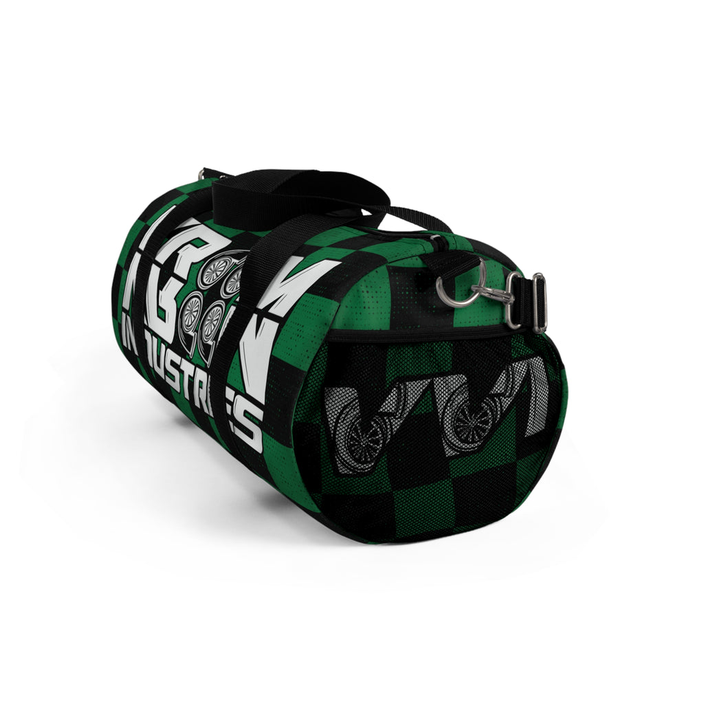 VroomVrom • Kelly Green & Black Checkered • Duffle Bag
