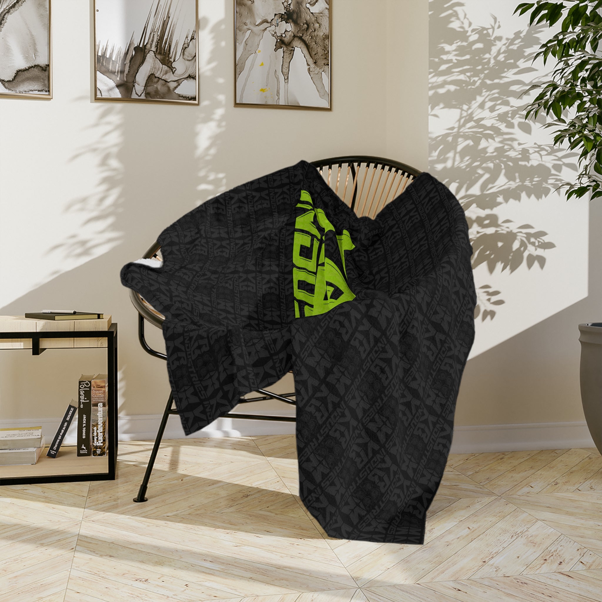 VroomVroom • Yellow-Green • Microfiber Blanket