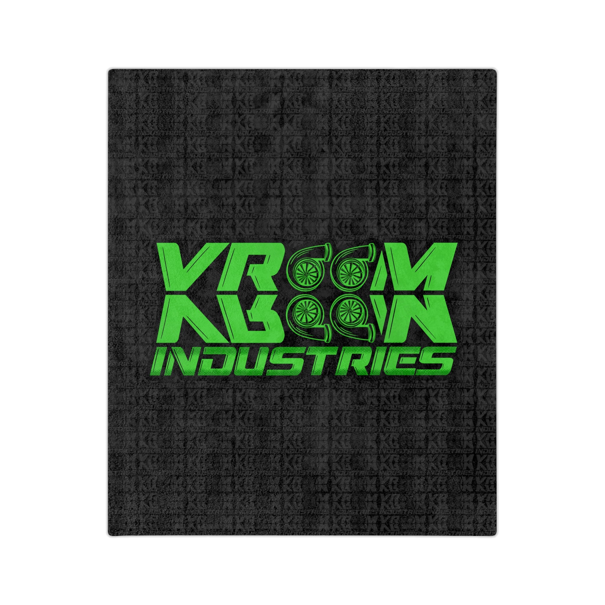 VroomVroom • Green + Black • Microfiber Blanket