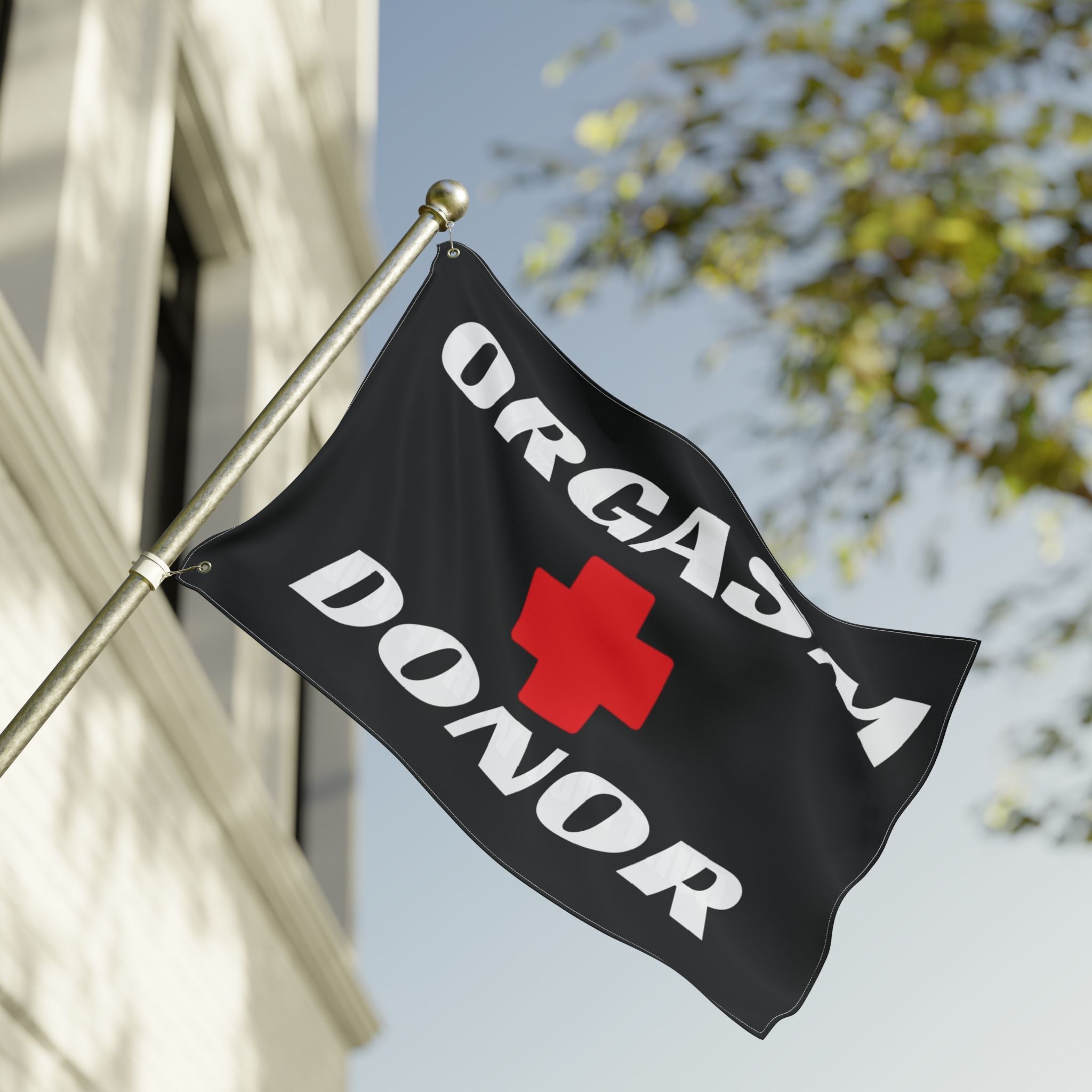 Orgasm Donor + VroomVroom BLWP (Drivers Side) Flag