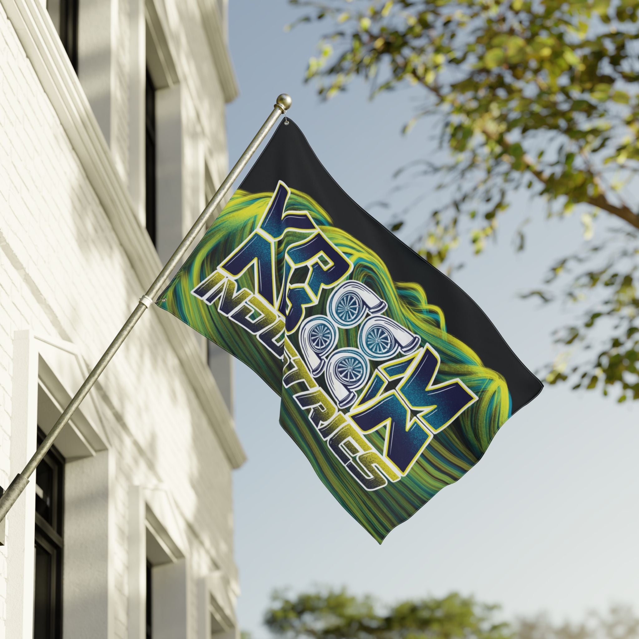 Twisted Crew + VroomVroom (Passenger Side) Flag