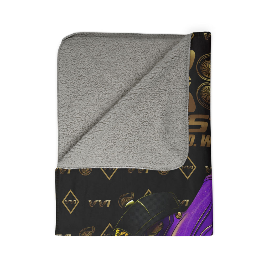 Vroomie Purple + Gold VroomVroom BLWP • Sherpa Blanket