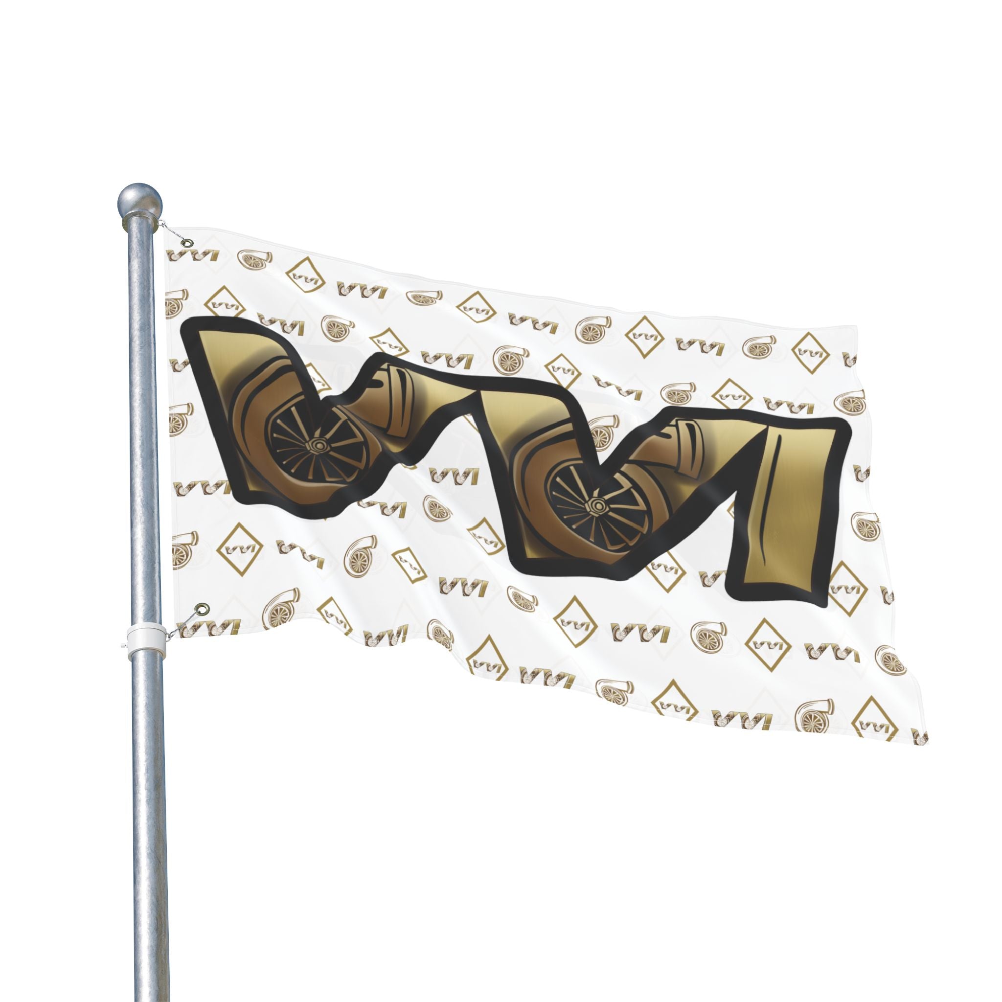 VVI • Diamonds & Gold + White (Same) Flag
