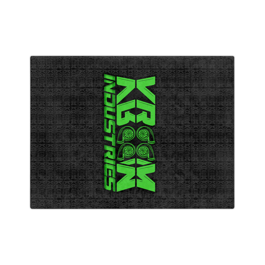 VroomVroom • Green + Black • Microfiber Blanket