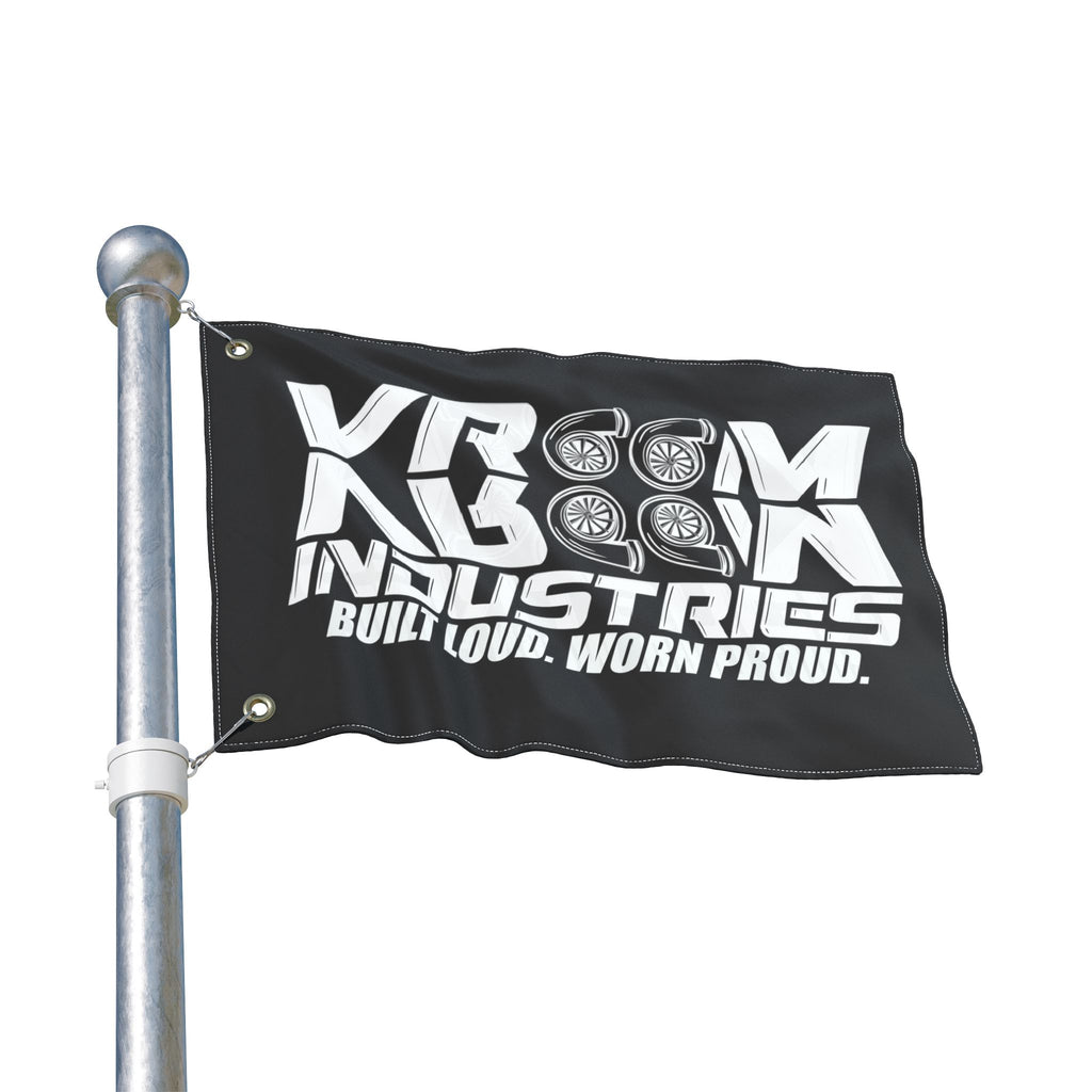 VroomVroom BLWP • White + Black (Same) Flag