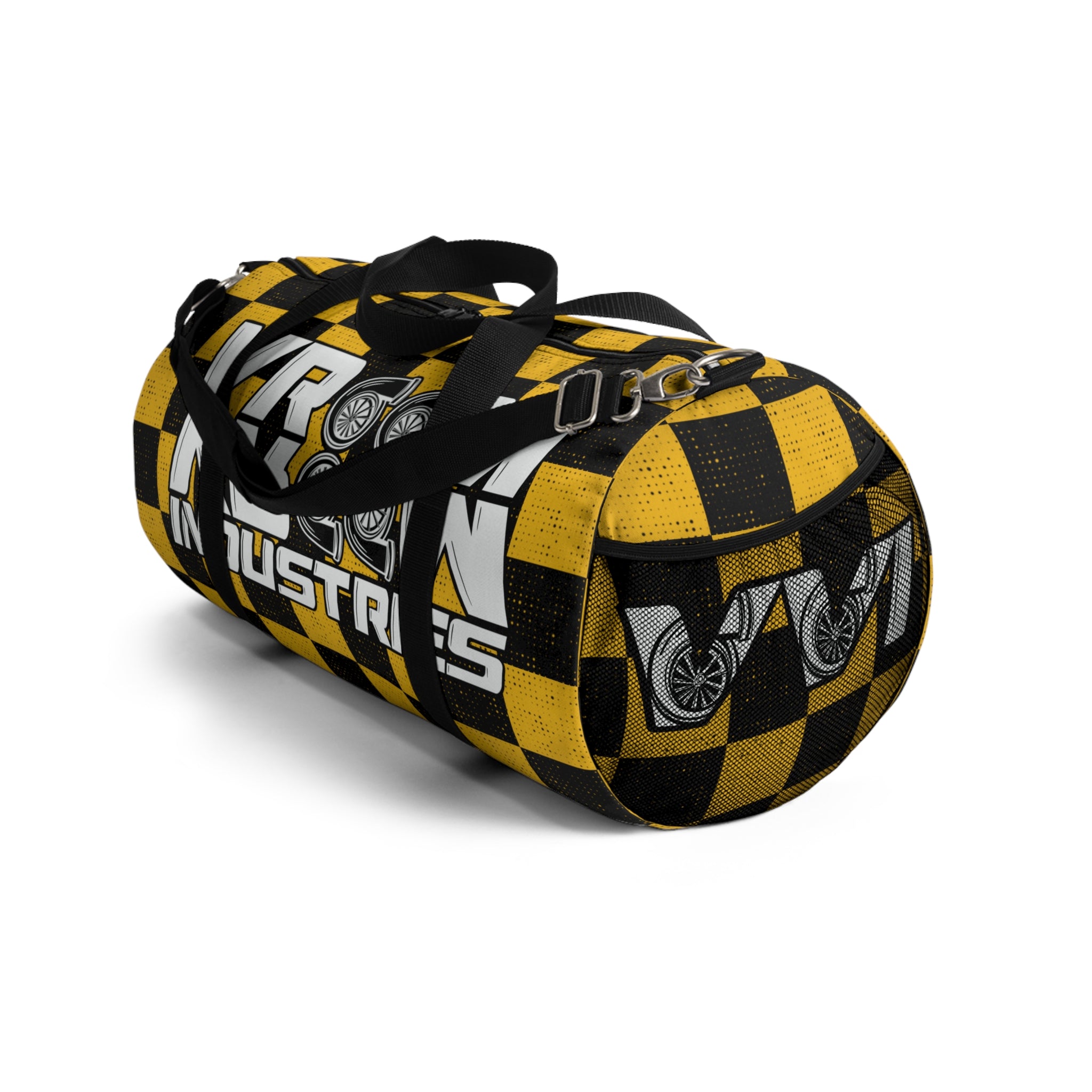 VroomVroom • Yellow & Black Checkered • Duffle Bag