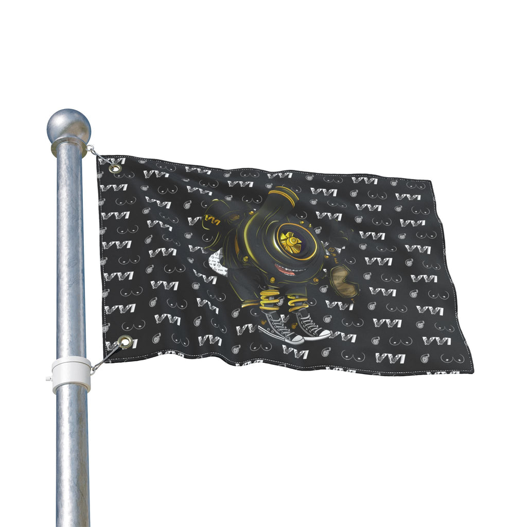 VroomVroom • Black Vroomie (Drivers Side) Flag
