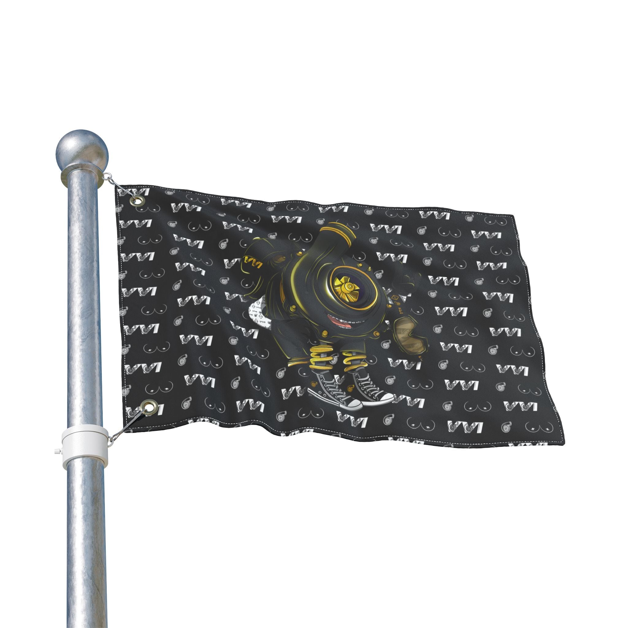 VroomVroom • Black Vroomie (Drivers Side) Flag