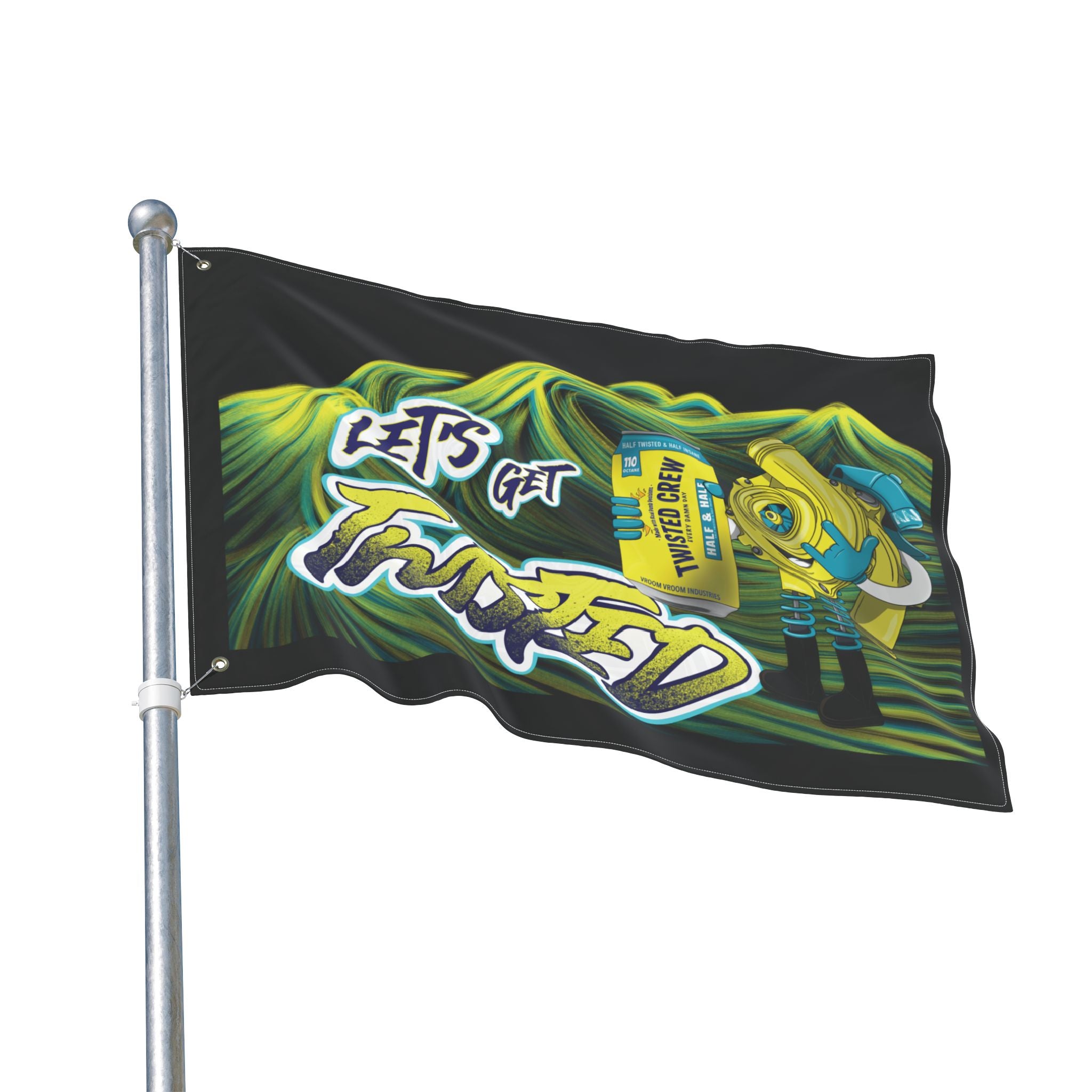 Twisted Crew + VroomVroom • (Driver Side) Flag