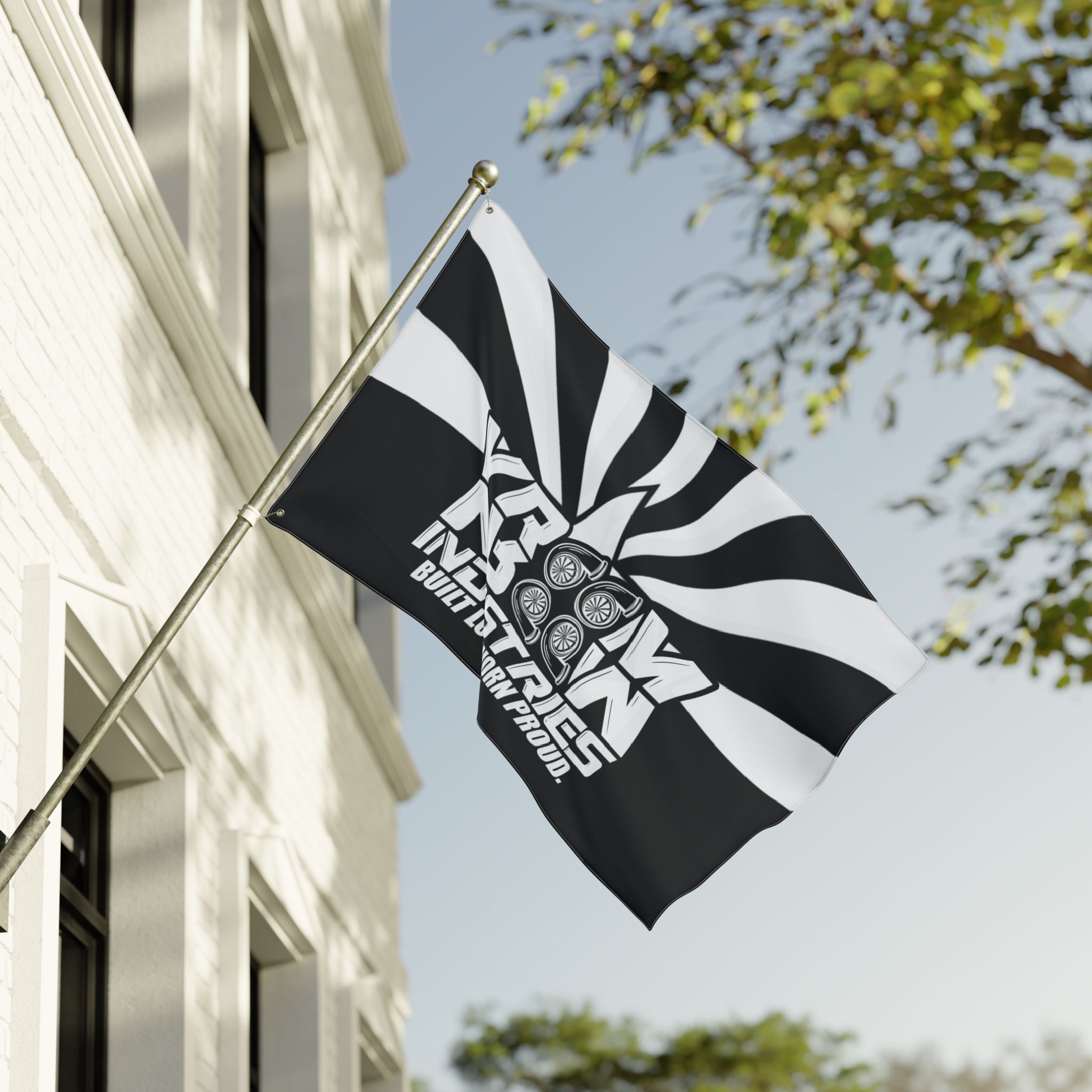 VroomVroom Arizona • White + Black (Same) Flag