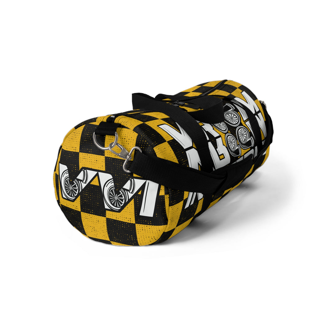 VroomVroom • Yellow & Black Checkered • Duffle Bag