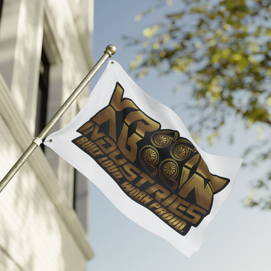 VroomVroom BLWP • White + Gold + Black (Same) Flag