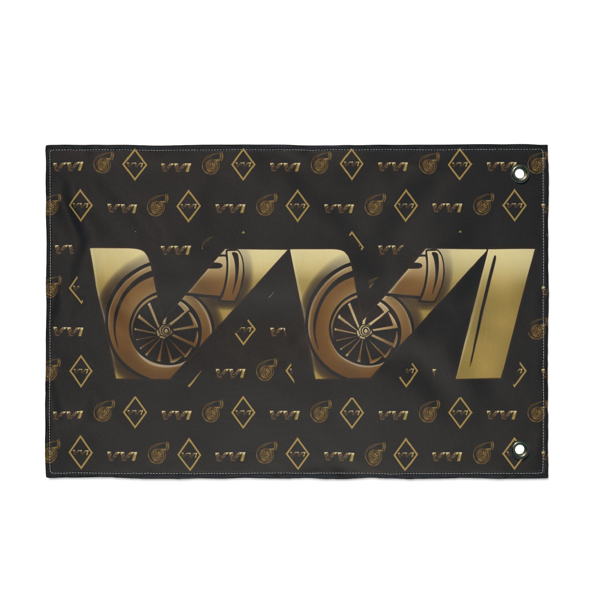VVI • Diamonds & Gold + Black  (Same) Flag