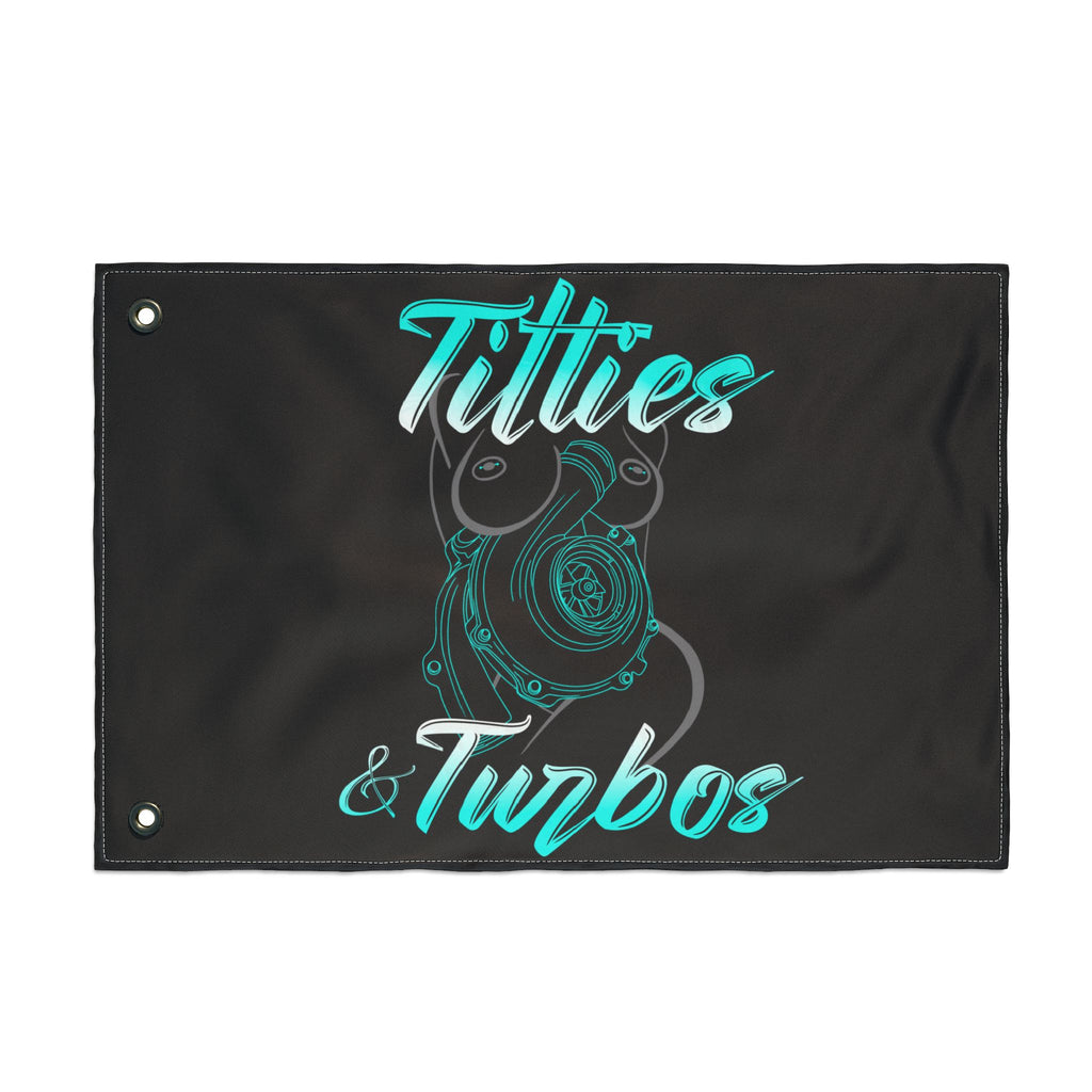 Titties & Turbos Flag (Drivers Side)