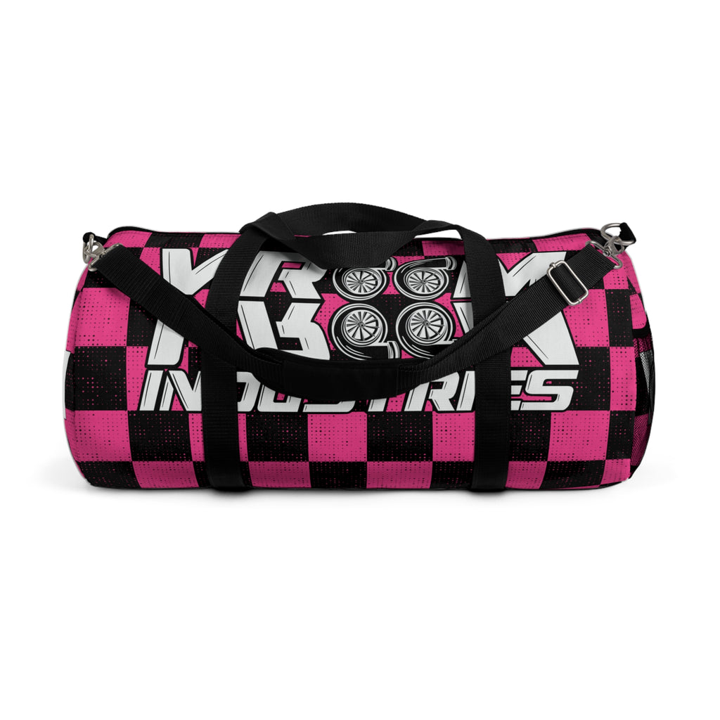 VroomVroom • Hot Pink & Black Checkered • Duffle Bag