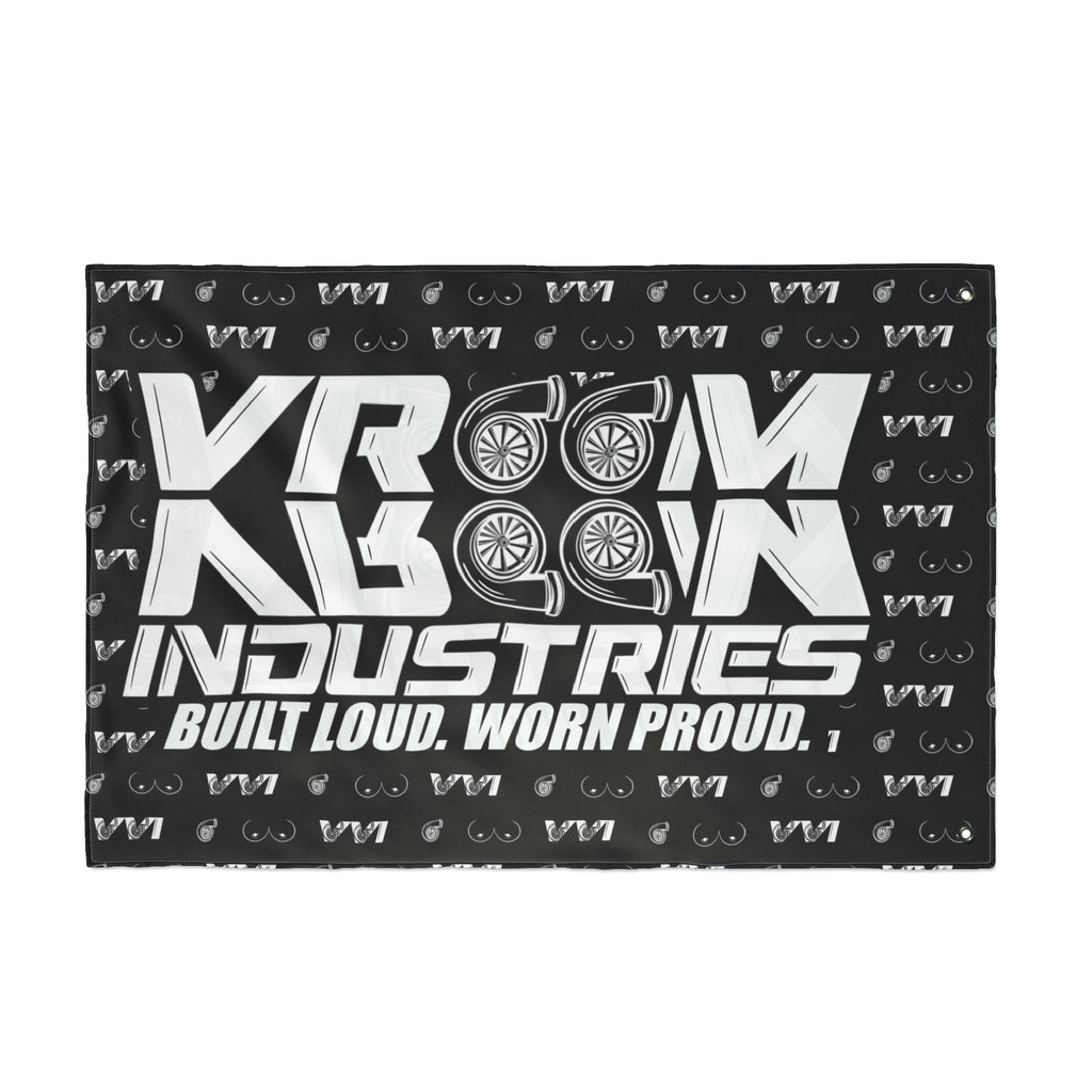 VroomVroom BLWP • Turbos + Boobies Black (Same) Flag