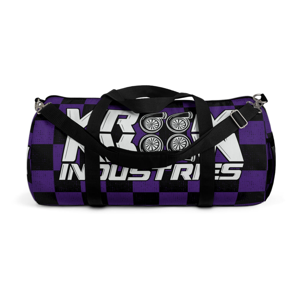 VroomVroom • Purple & Black Checkered • Duffle Bag