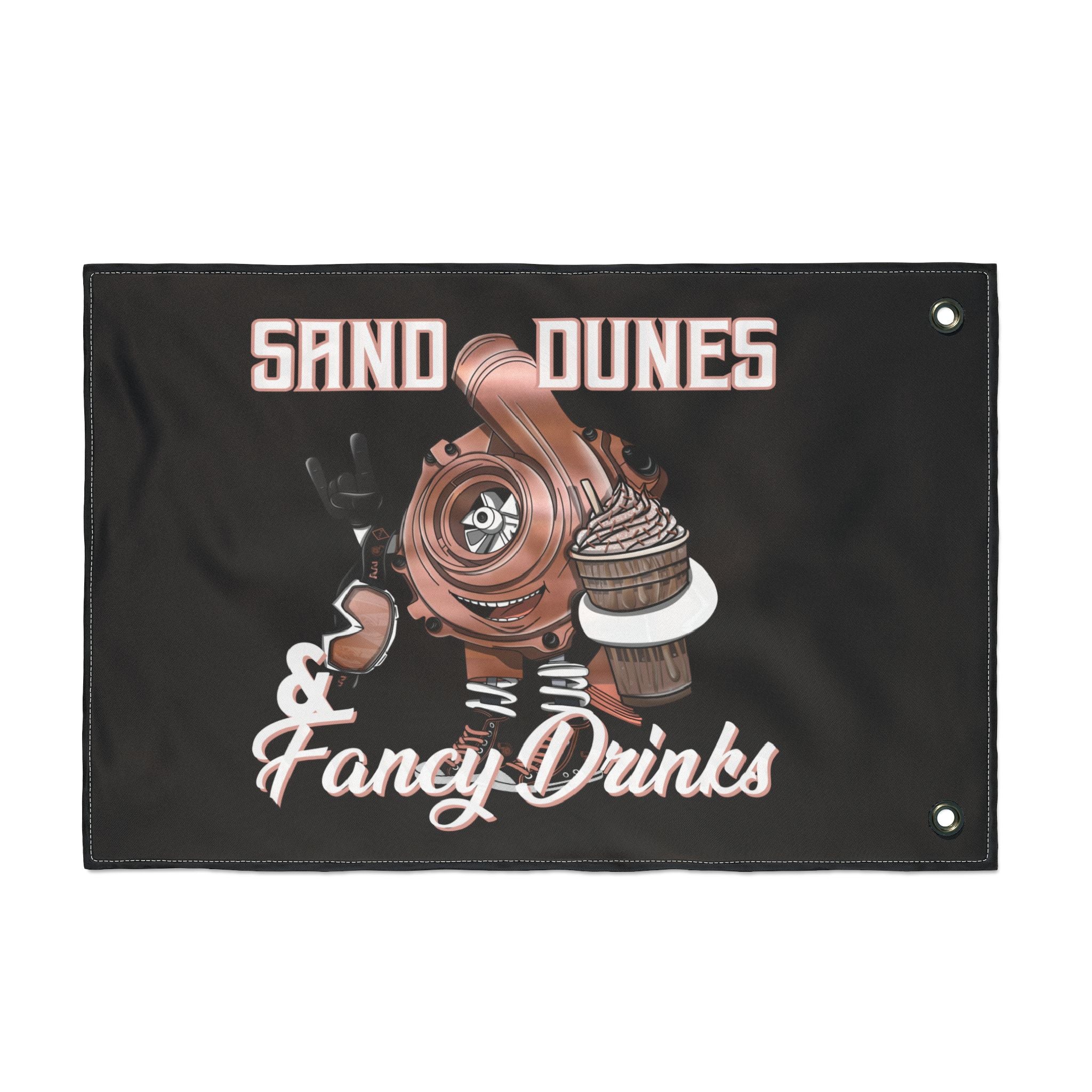 Sand Dunes & Fancy Drinks • Black (Same) Flag