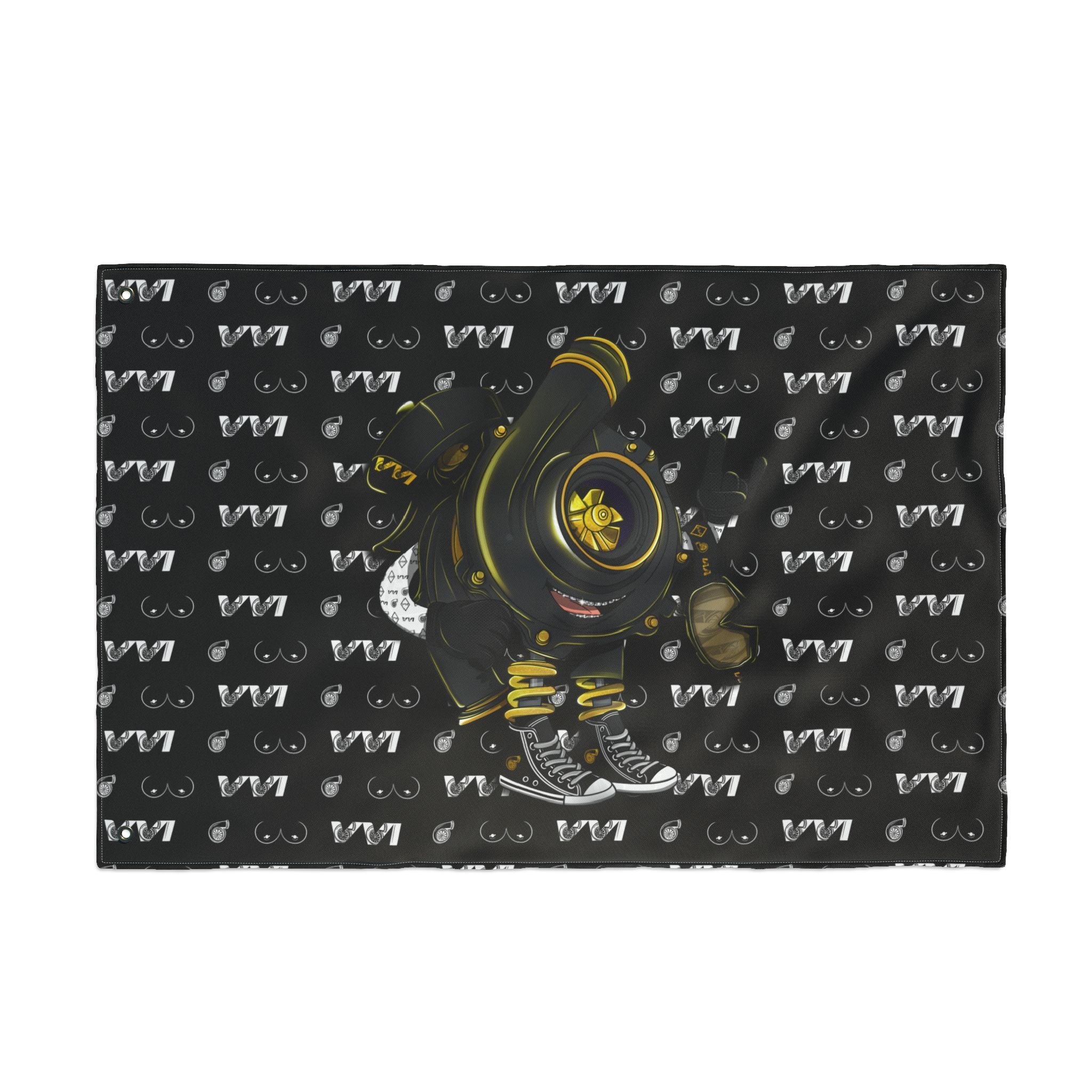 VroomVroom • Black Vroomie (Drivers Side) Flag