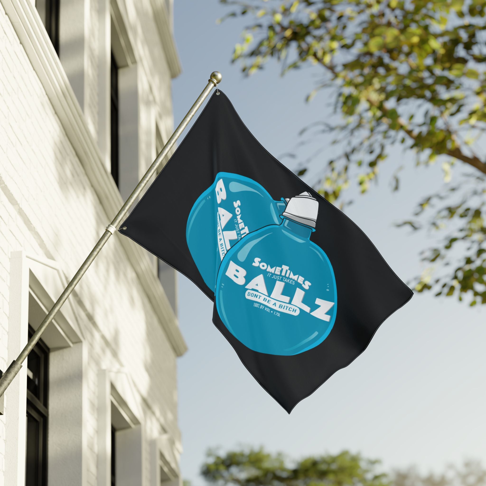 It Just Takes Ballz  + Black (Same) Flag