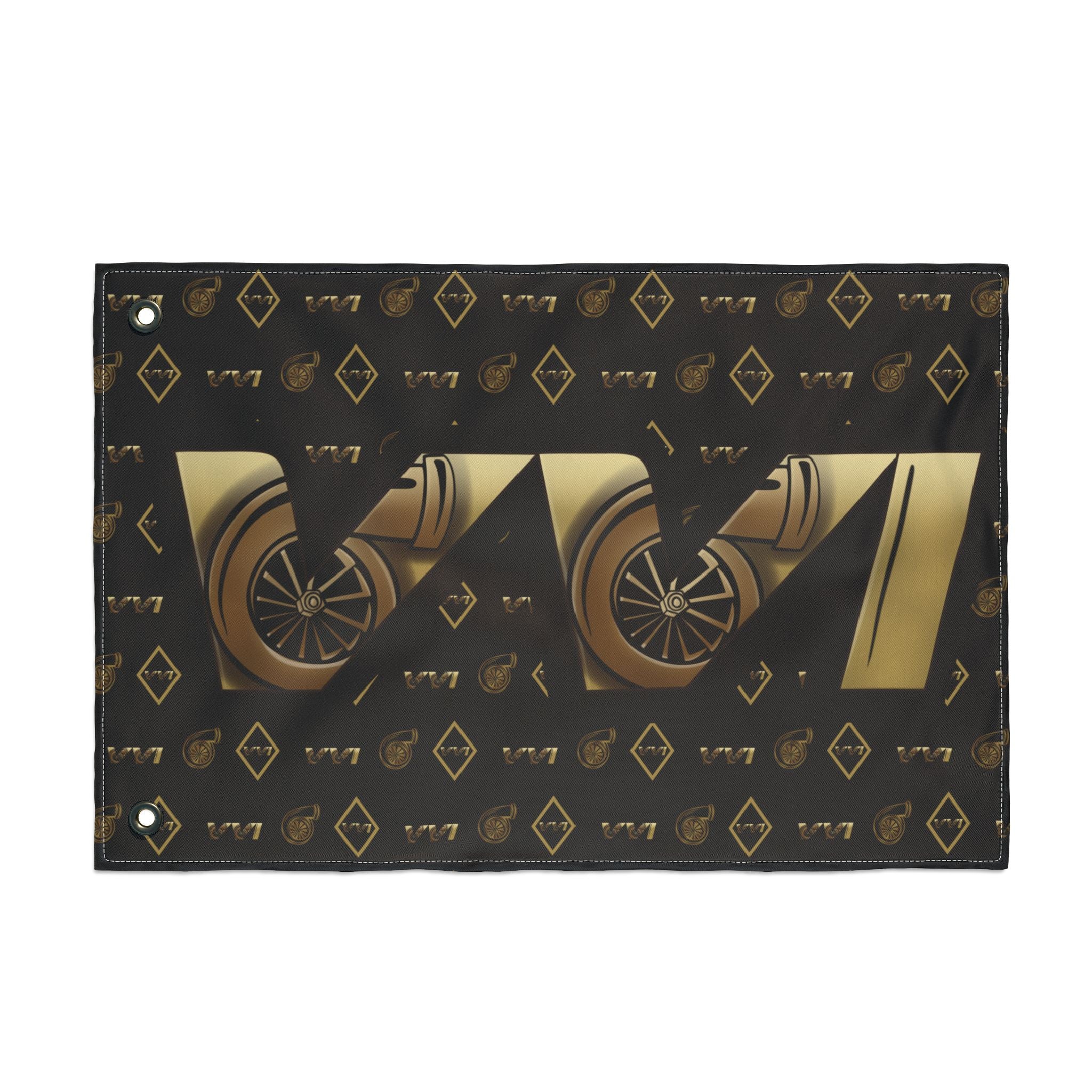VVI • Diamonds & Gold + Black  (Same) Flag