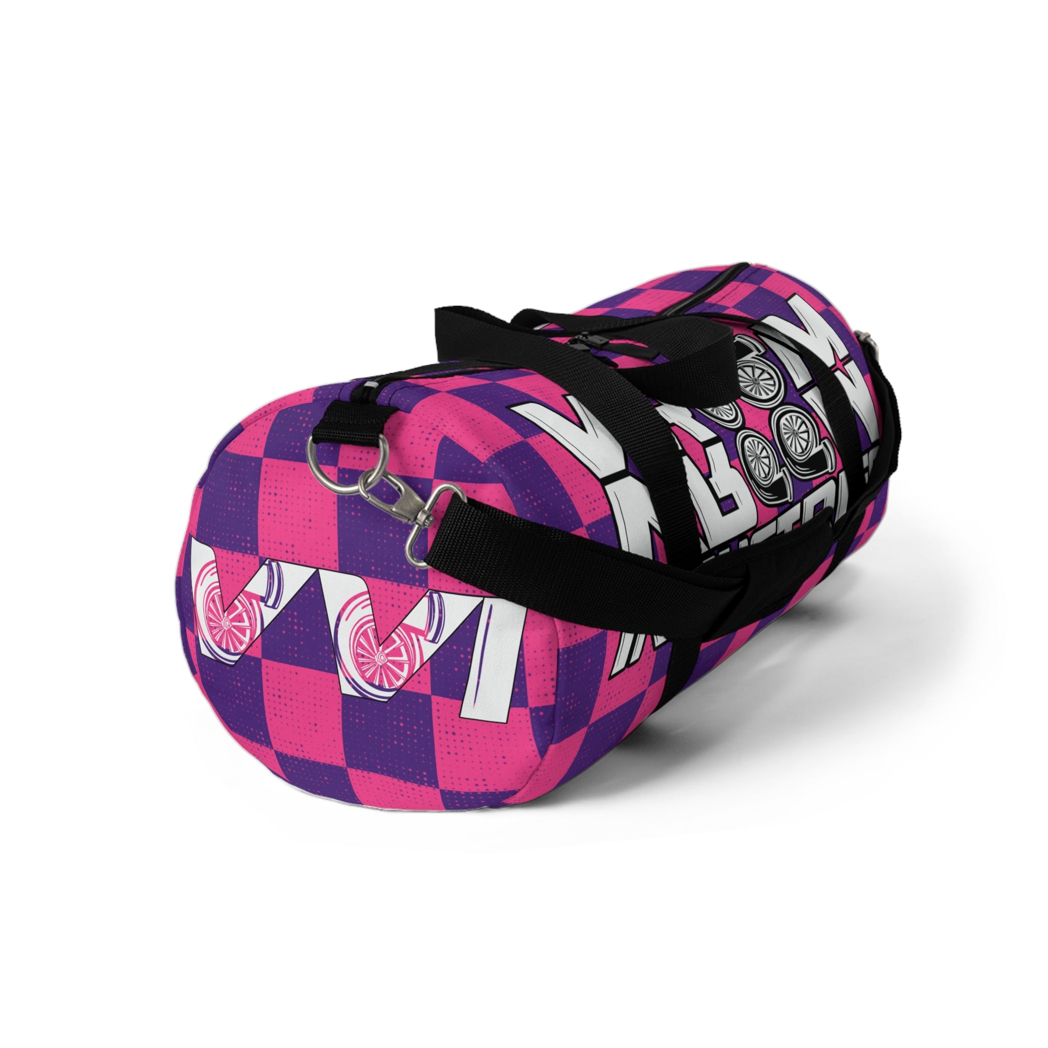 VroomVroom • Pink & Purple Checkered • Duffle Bag