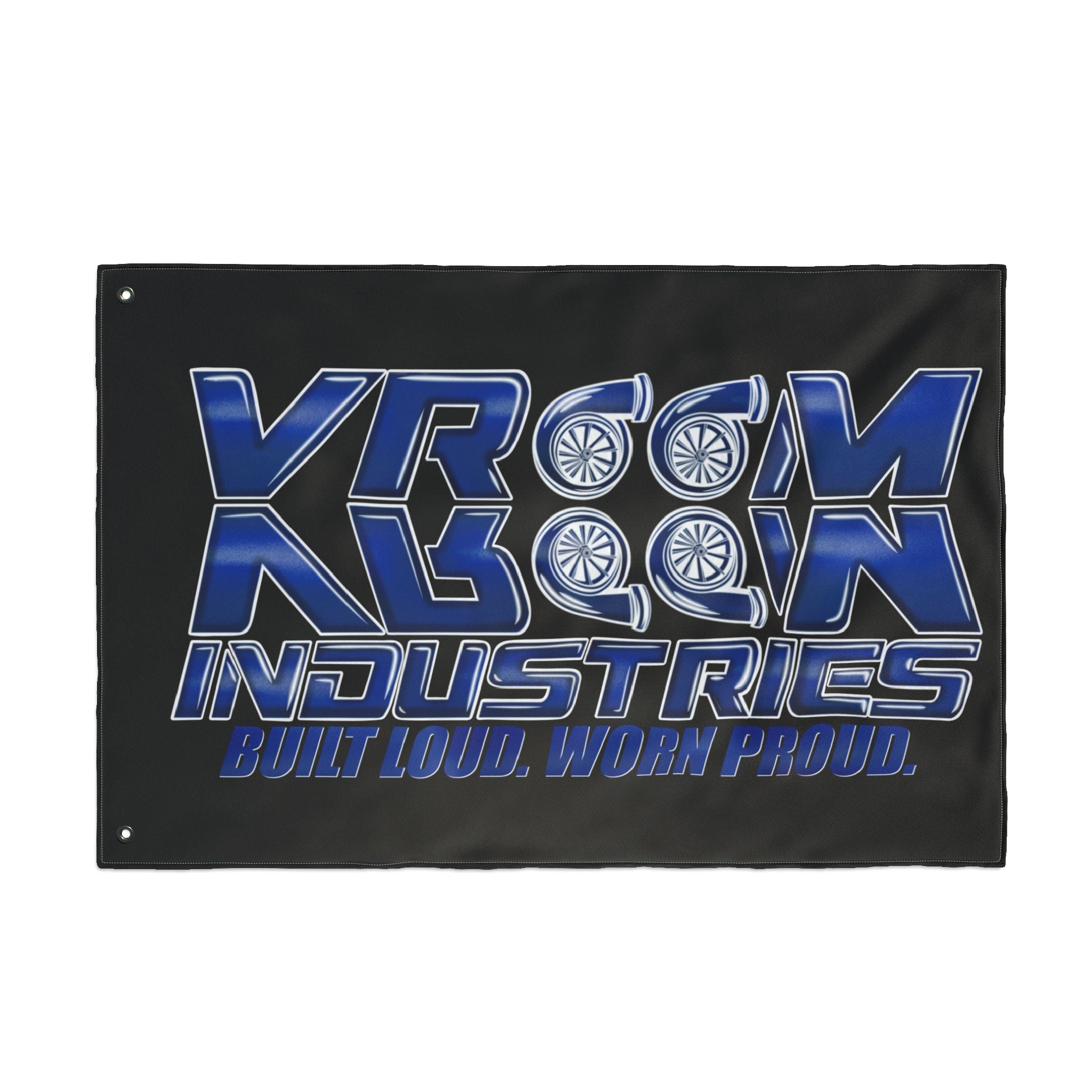 VroomVroom BLWP • Blue + White + Black (Same) Flag