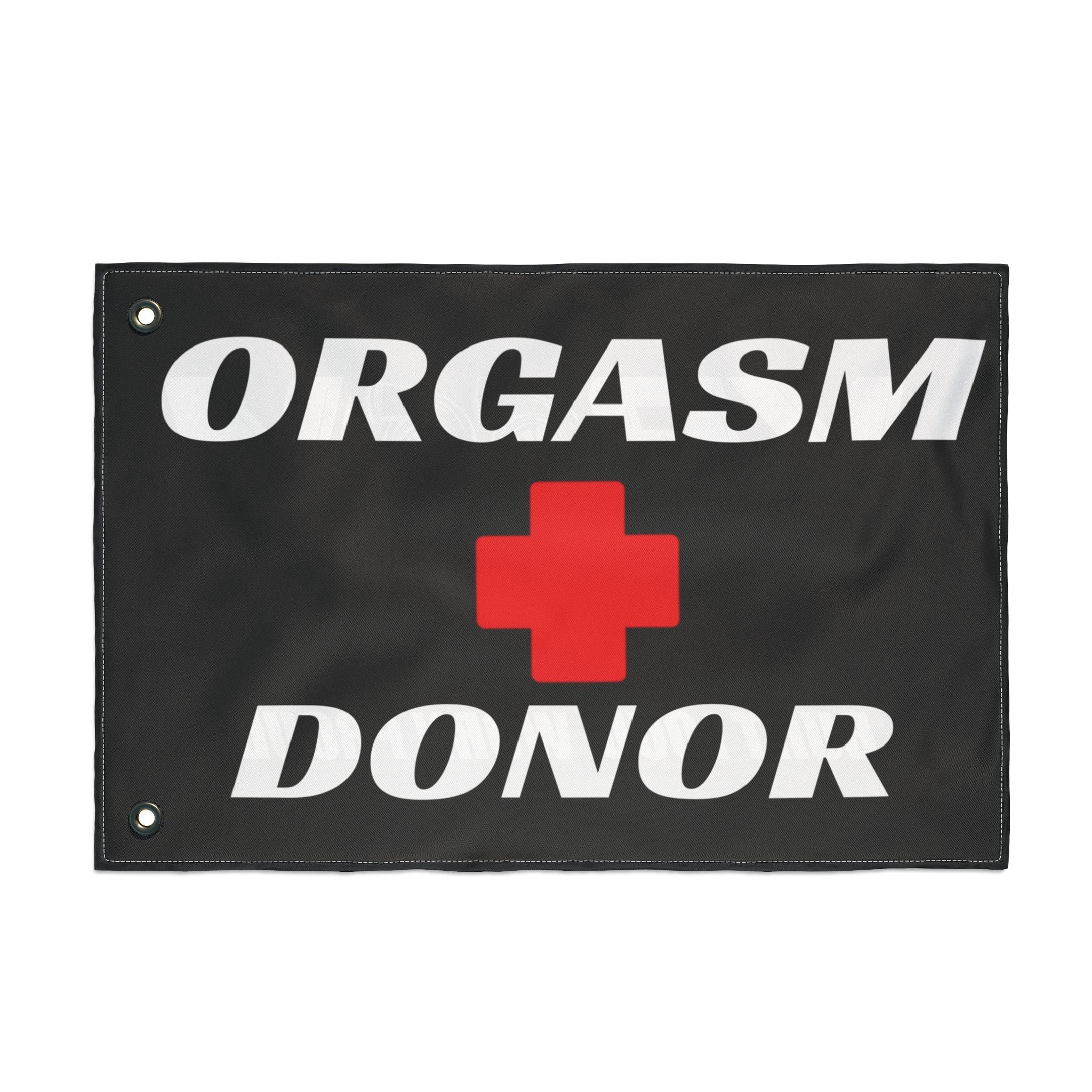 Orgasm Donor + VroomVroom BLWP (Drivers Side) Flag
