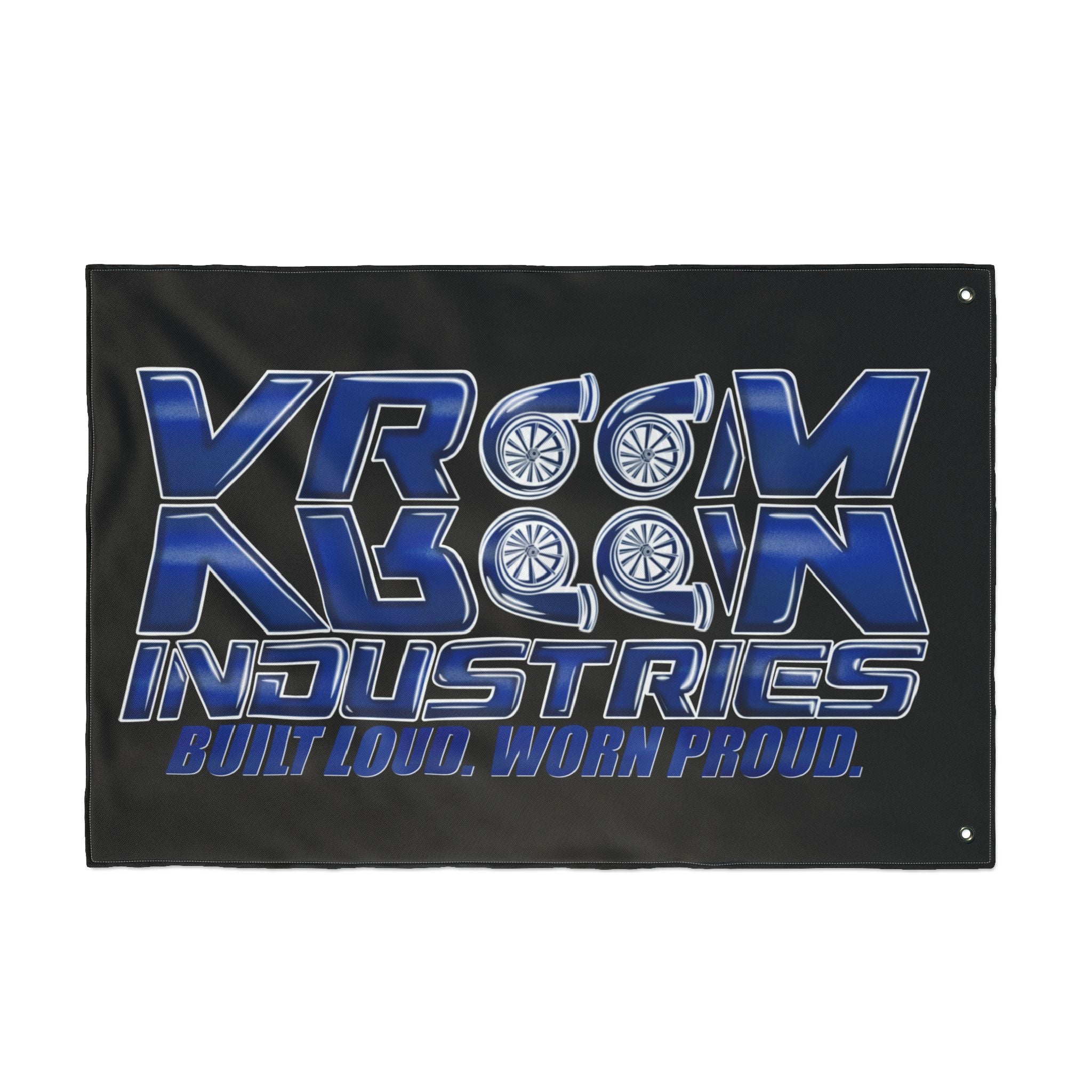 VroomVroom BLWP • Blue + White + Black (Same) Flag