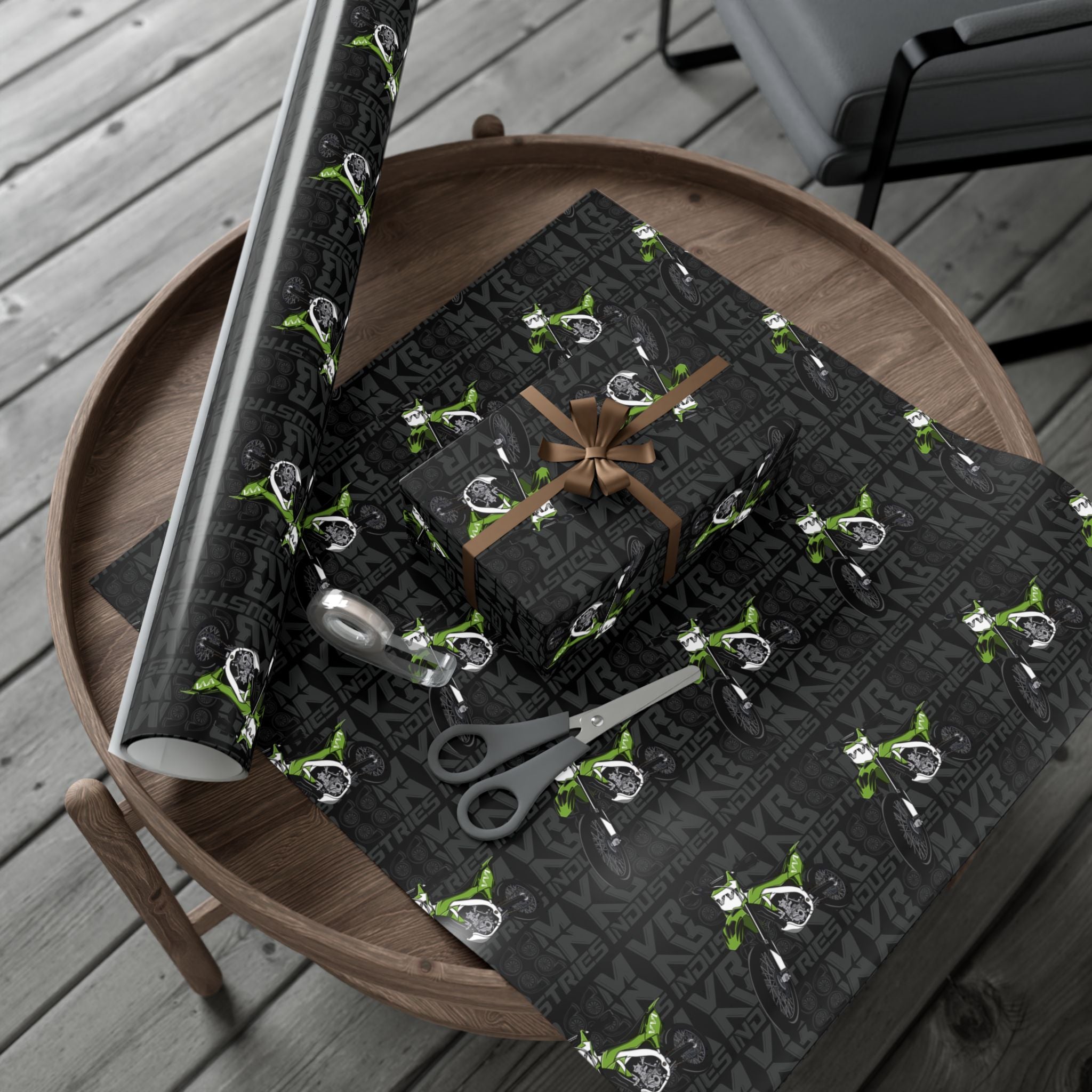 Green Dirtbike • Wrapping Paper