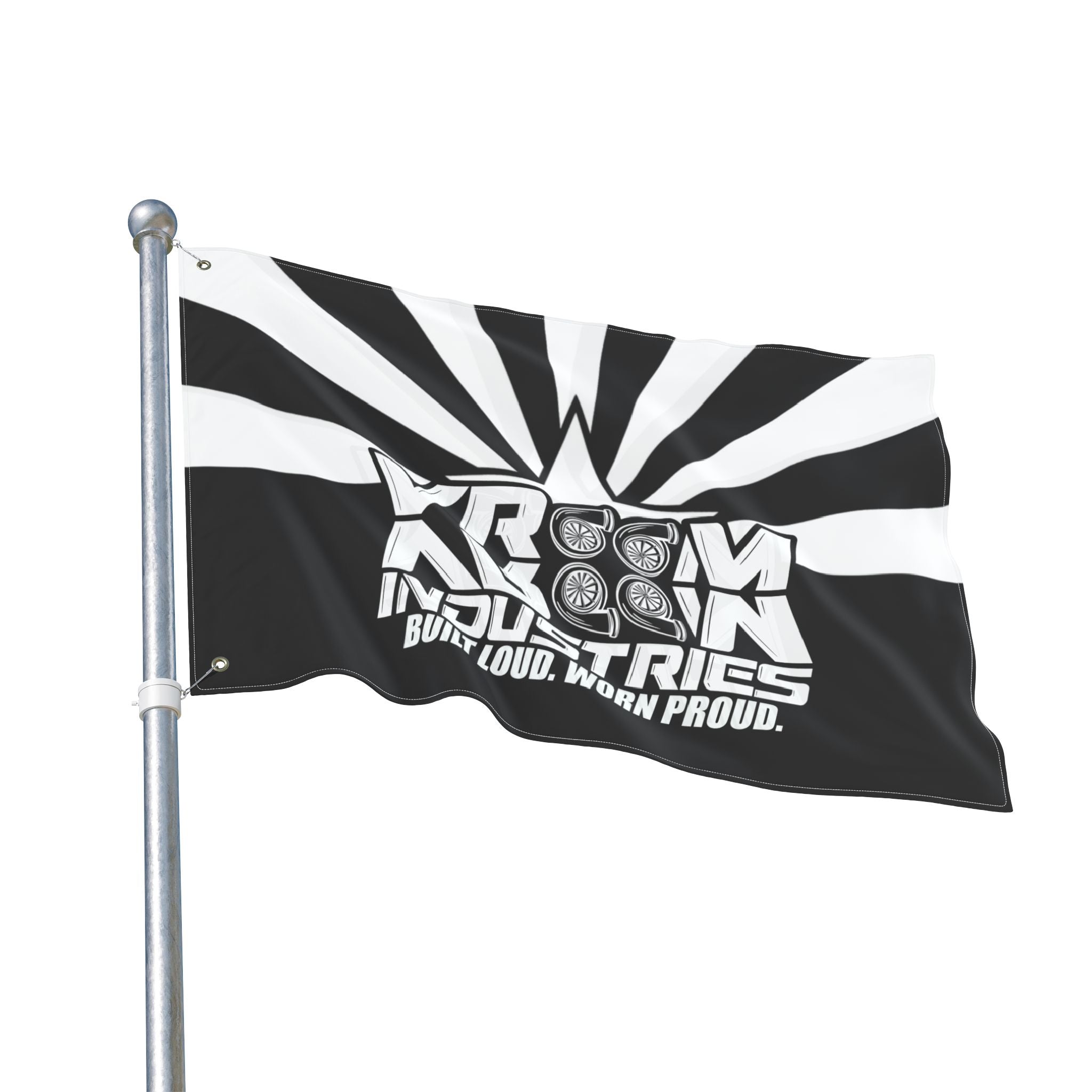 VroomVroom Arizona • White + Black (Same) Flag