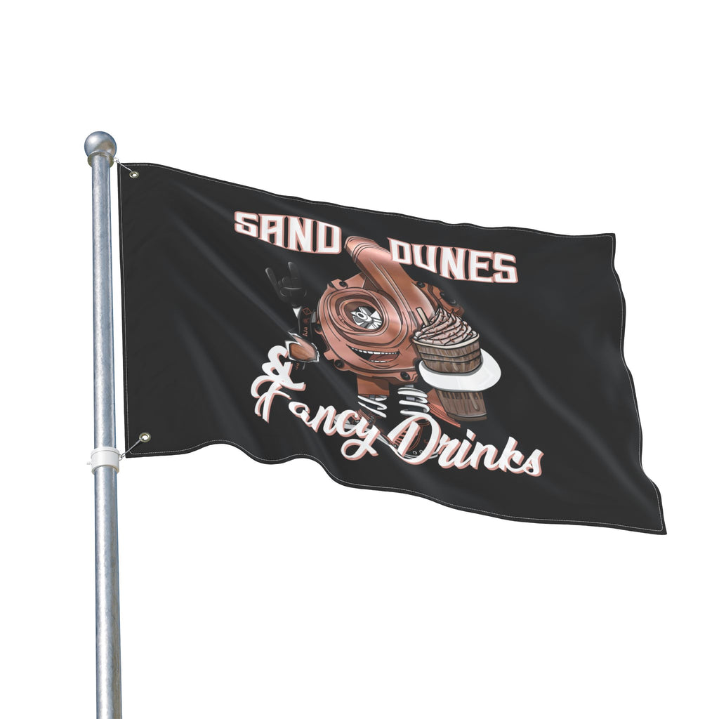 Sand Dunes & Fancy Drinks • Black (Same) Flag