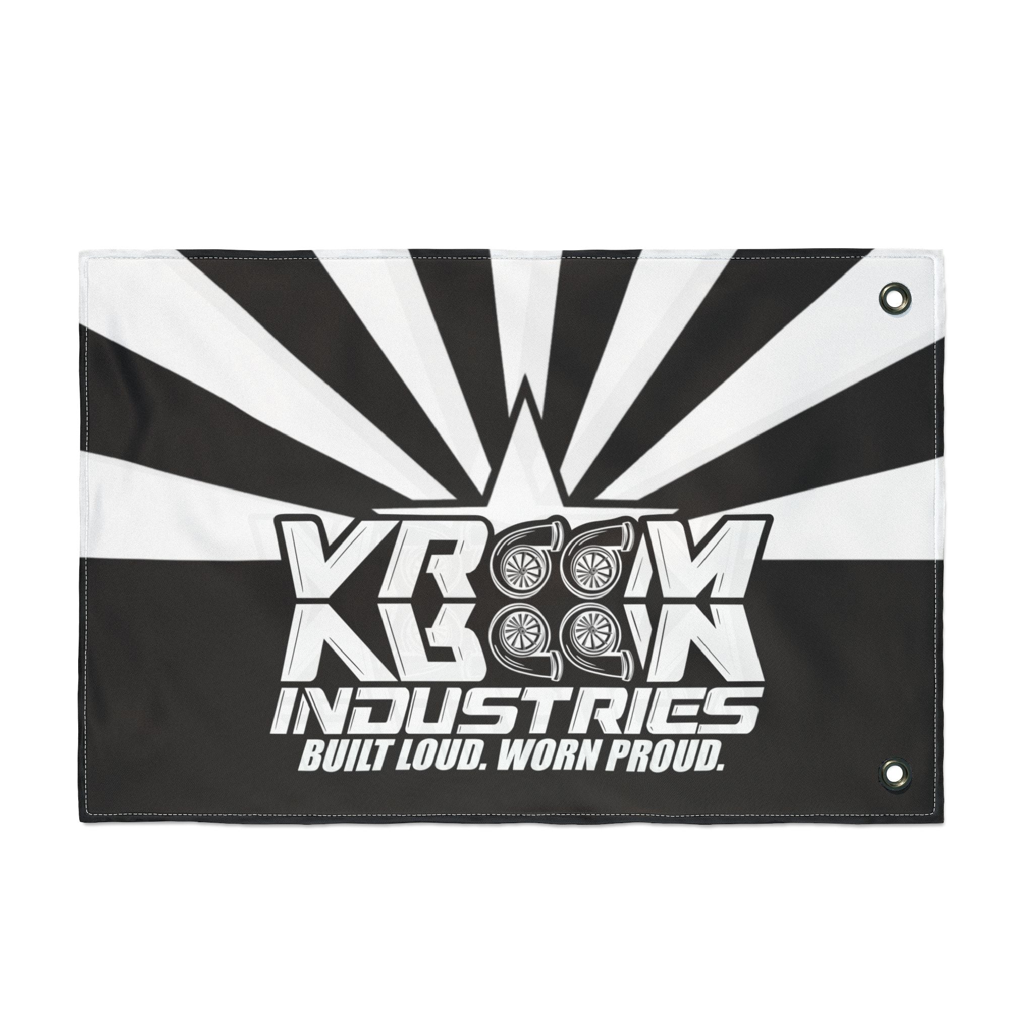 VroomVroom Arizona • White + Black (Same) Flag