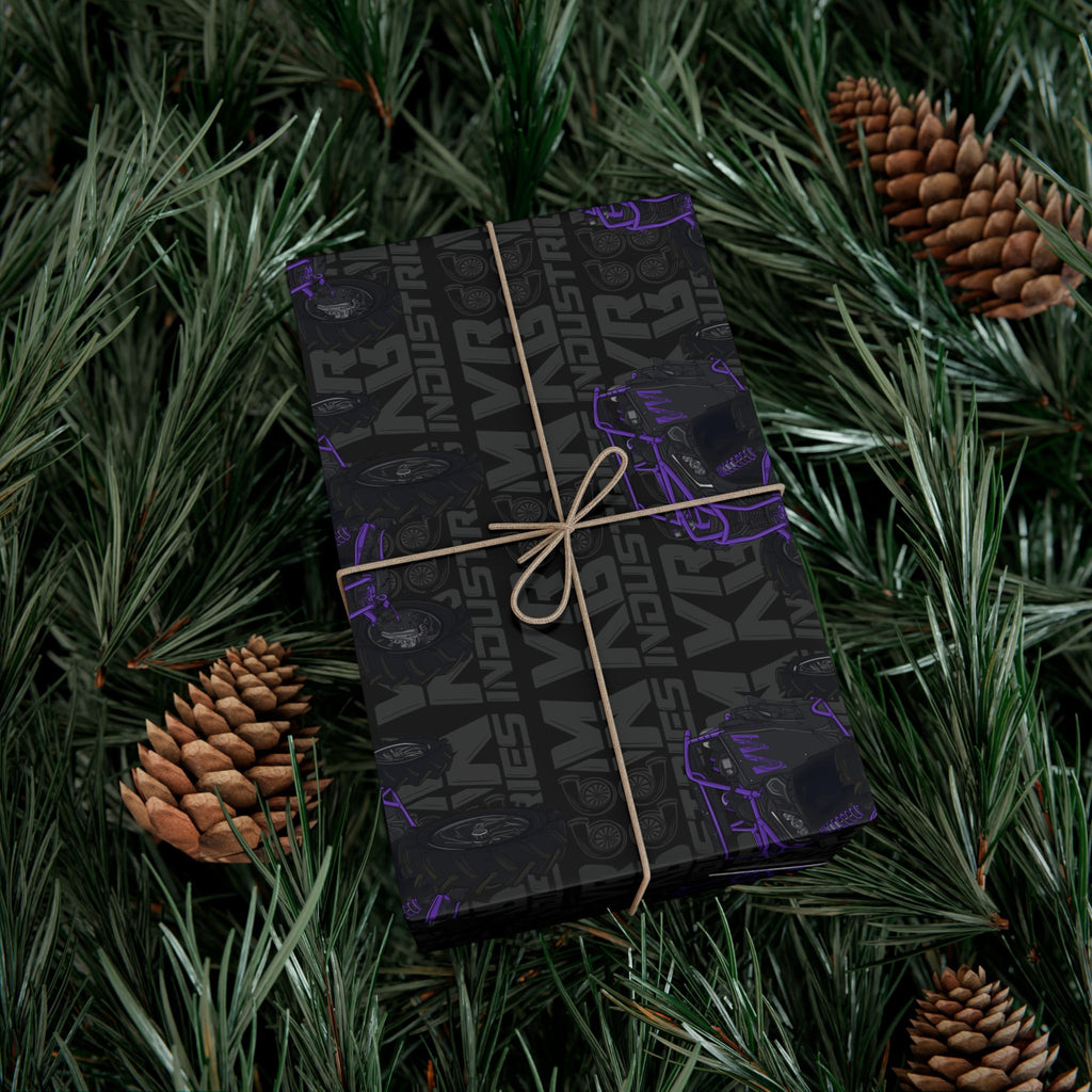 Purple SXS • Wrapping Paper - Black