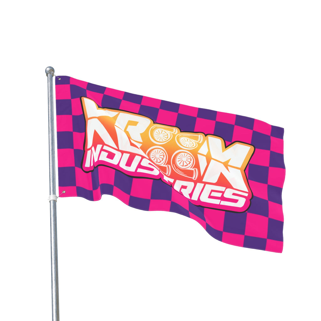 VroomVroom • Pink + Purple Sunset Checkered Flag