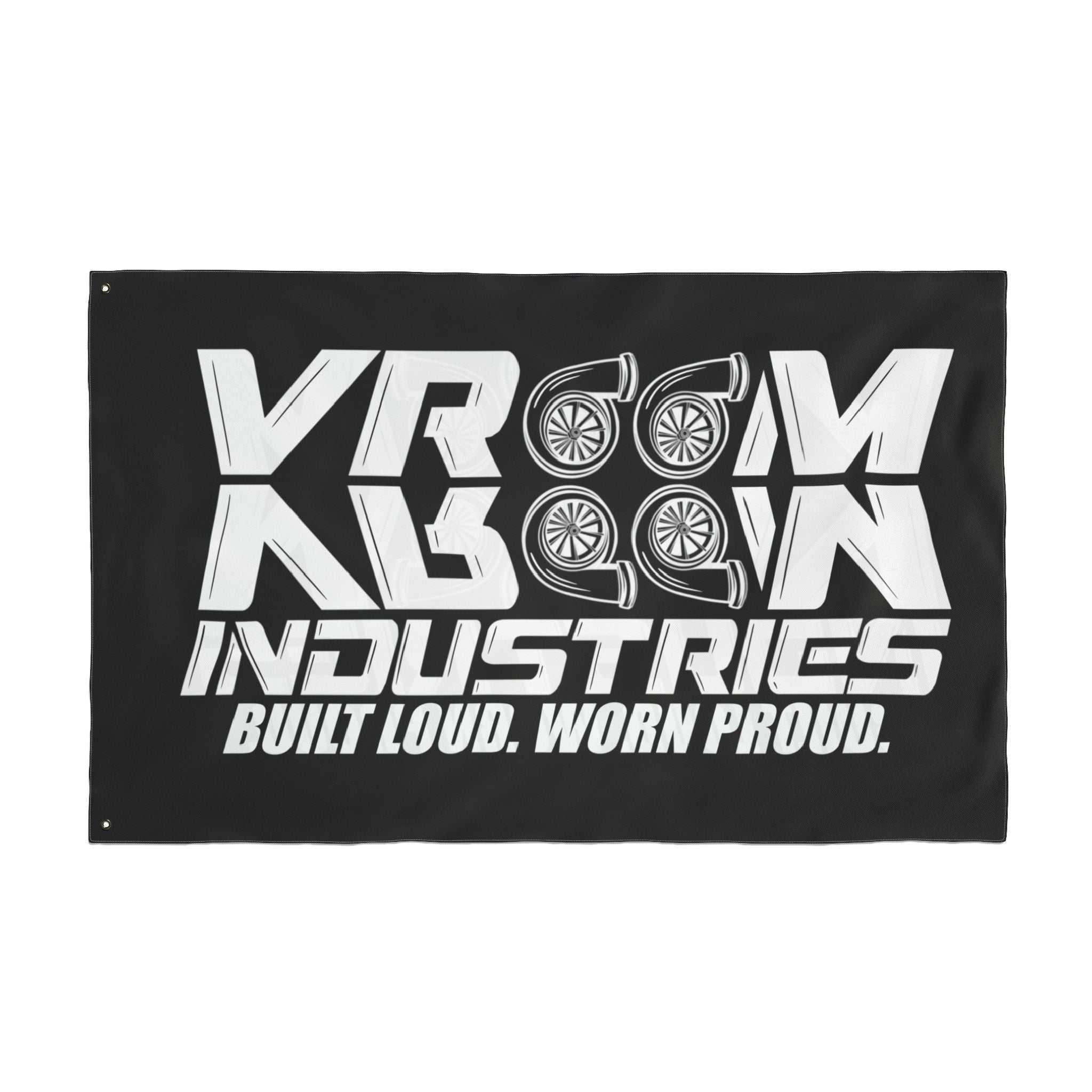 VroomVroom BLWP • White + Black (Same) Flag