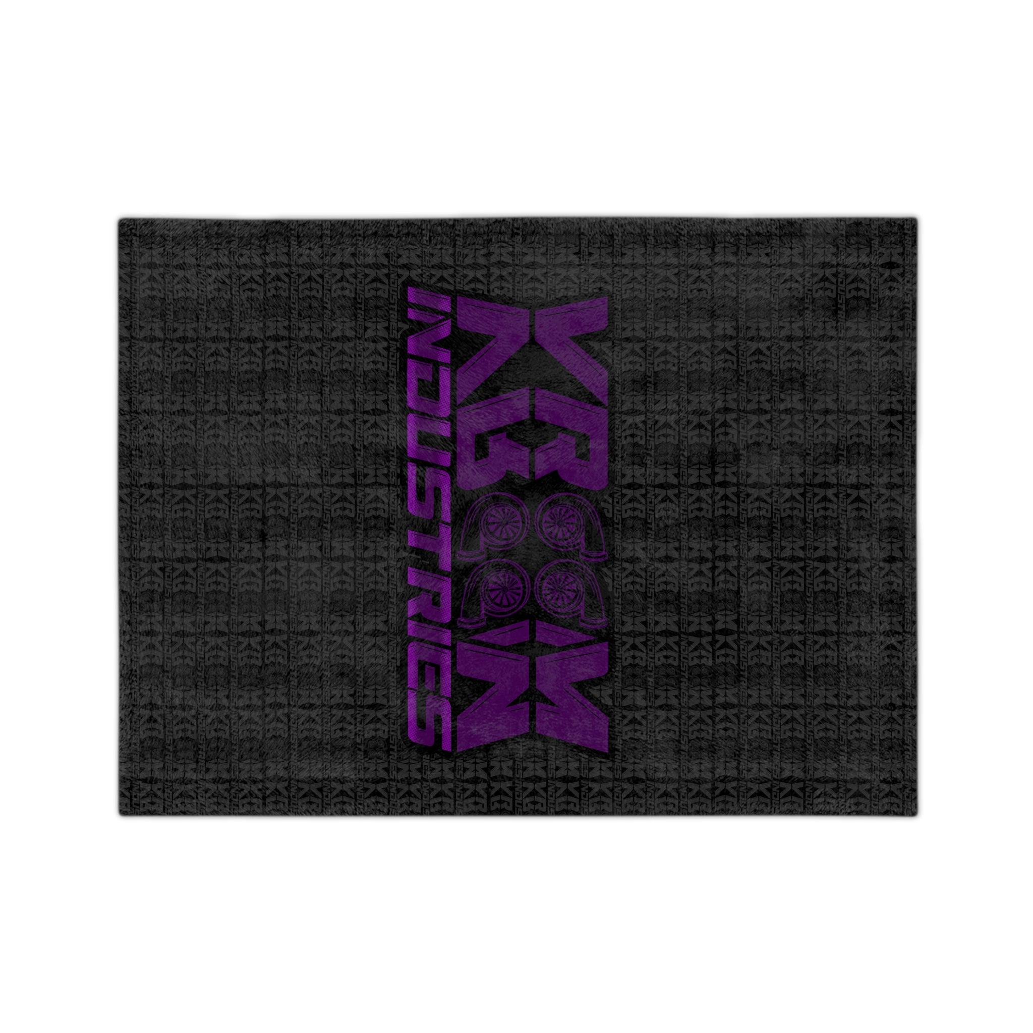 VroomVroom • Purple & Black •. Microfiber Blanket