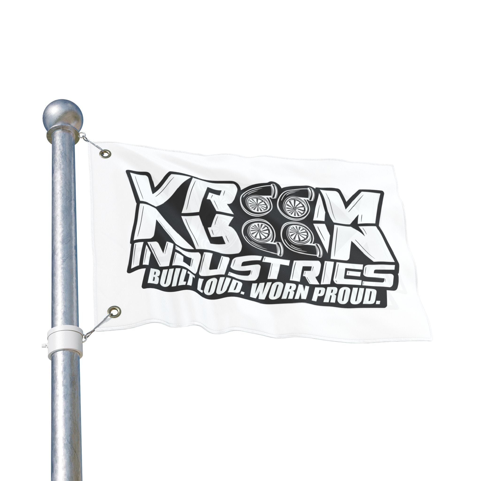 VroomVroom BLWP • Black + White (Same) Flag