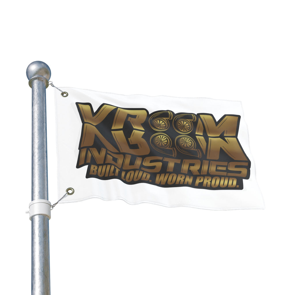 VroomVroom BLWP • White + Gold + Black (Same) Flag